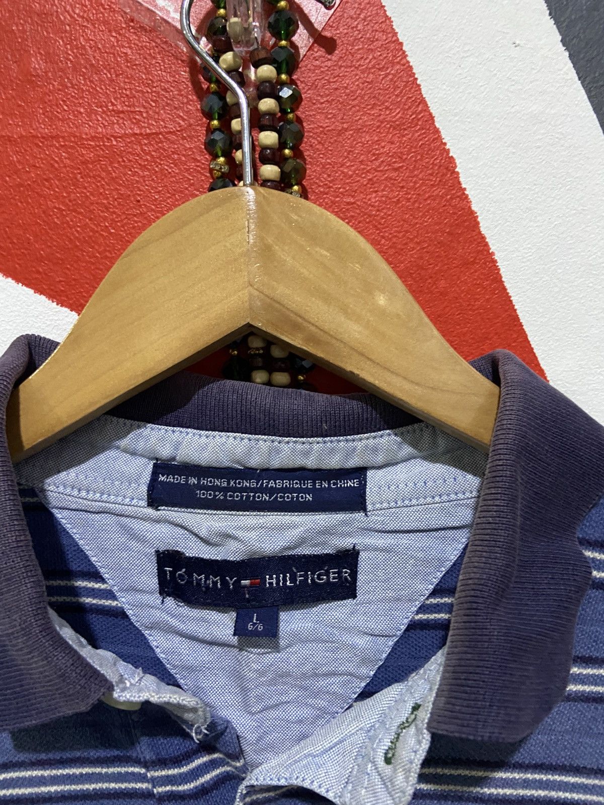 Tommy Hilfiger Vintage Tommy Hilfiger Made In Hong Kong Polo Size US L / EU 52-54 / 3 - 4 Thumbnail