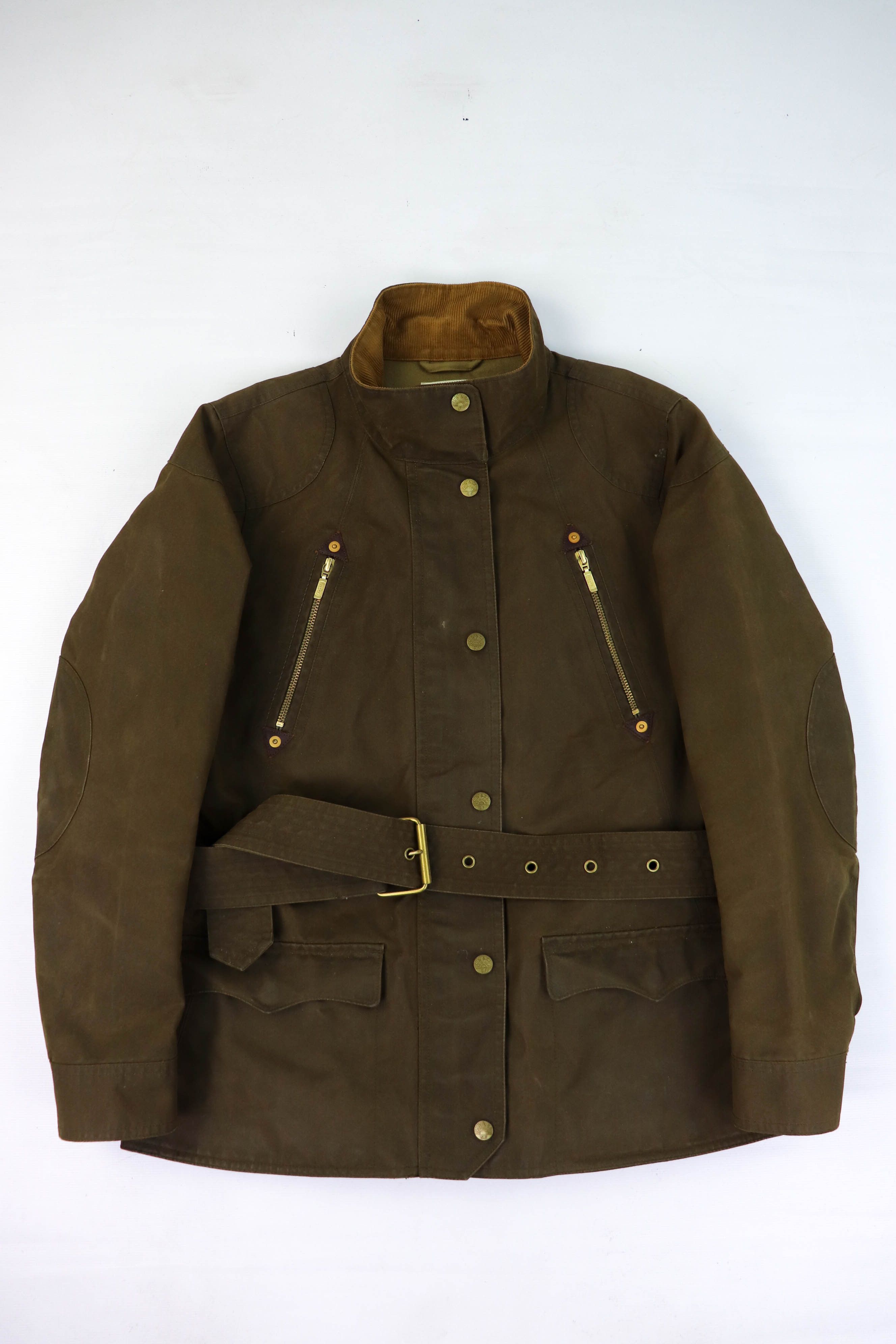 Levi's Women's Levi's Olive Green Waxed Belted Jacket Size M / US 6-8 / IT 42-44 - 1 Thumbnail