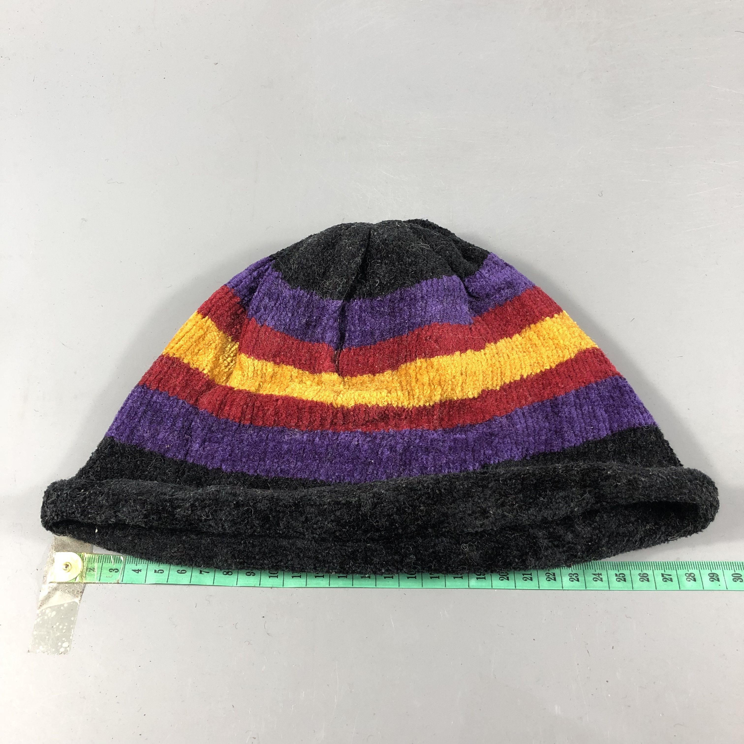 Vintage Unknown Striped Beanie Snowcap Snow Hat B991 Size ONE SIZE - 3 Thumbnail