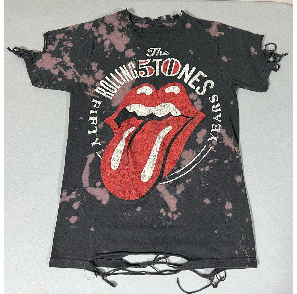 The Rolling Stones Black Acid-Wash ‘The Rolling Stones’ Band Tee Shirt Size S ⛓️ Size US S / EU 44-46 / 1 - 1 Thumbnail