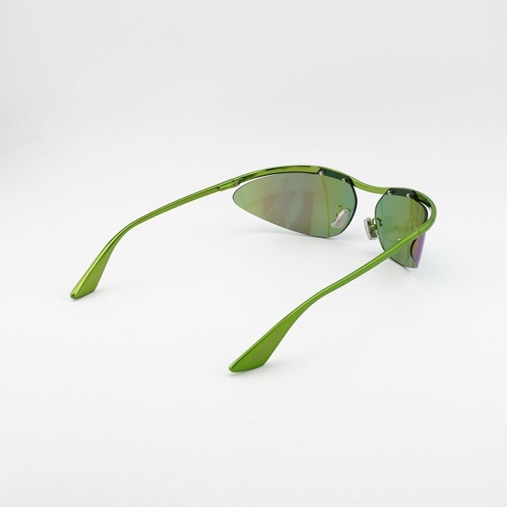 Bottega Veneta Bottega Veneta BV1174S 003 Sunglasses Green Cat Eye Frame Size ONE SIZE - 3 Thumbnail