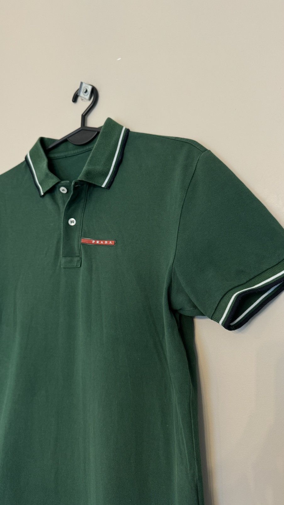 Prada Prada red tab classic polo rare green Size US M / EU 48-50 / 2 - 3 Thumbnail