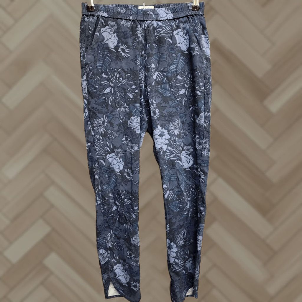 Marine Layer VINTAGE Marine Layer Floral Blue XS Womens Pants Regular Ankle Womens XS Floral Blue Marine Layer Pants Women Size 26" / US 2 / IT 38 - 1 Thumbnail