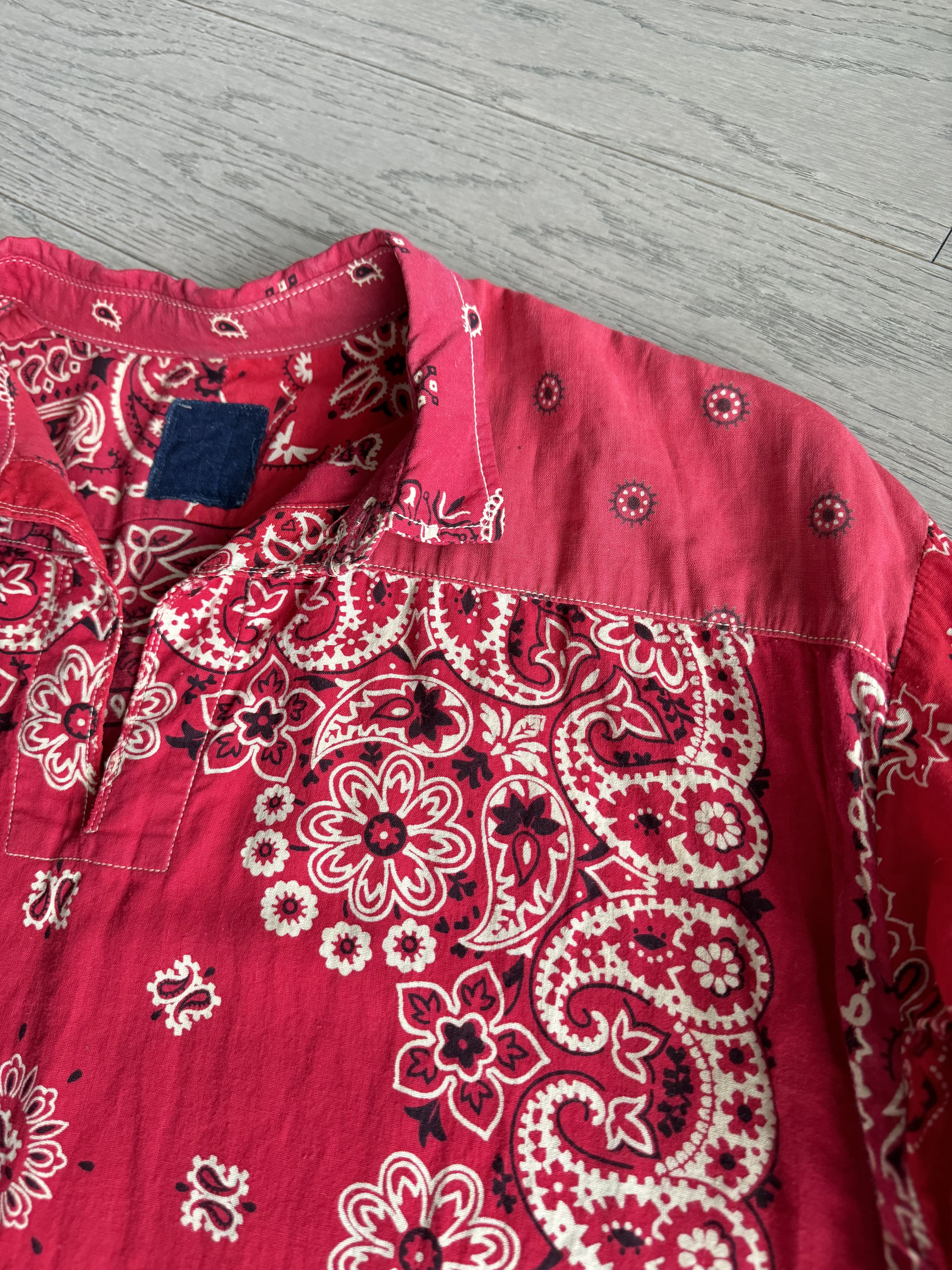 Visvim VISVIM ICT KERCHIEF TUNIC SHIRT RED BANDANA Size US S / EU 44-46 / 1 - 5 Thumbnail
