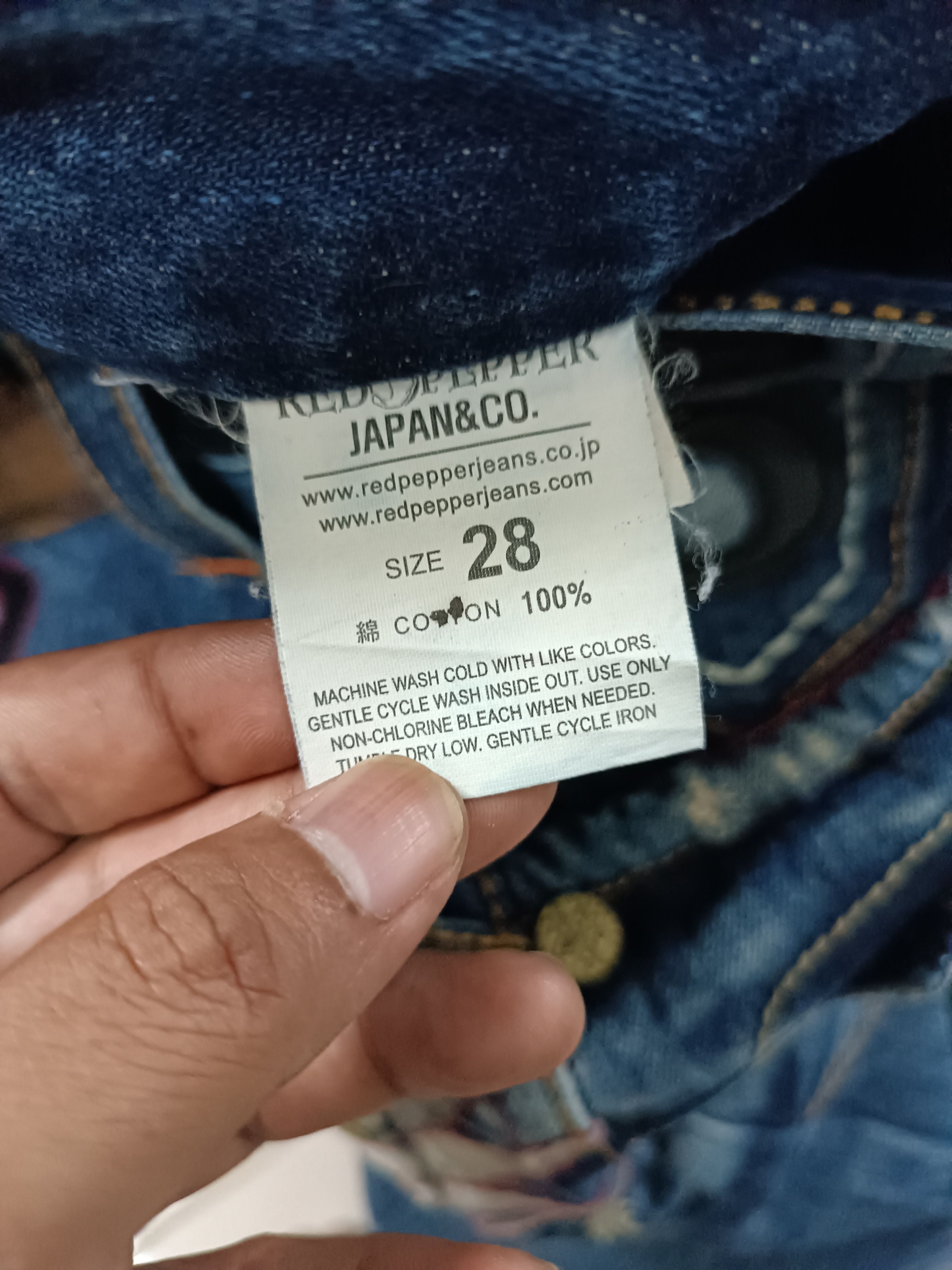 Japanese Brand Japan RedPepper Distressed Seditionaries Rare Design Denim Size US 30 / EU 46 - 16 Thumbnail