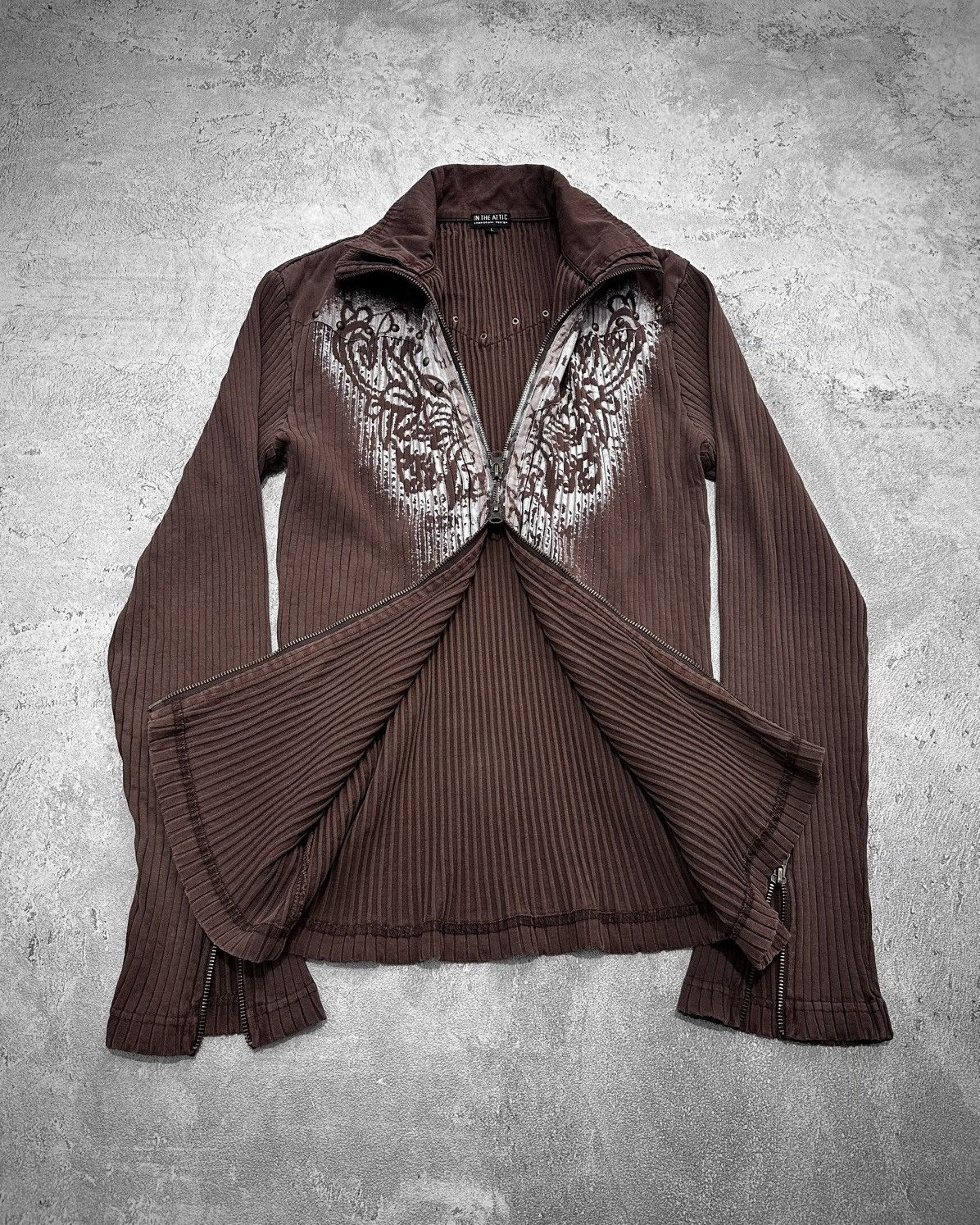 In The Attic 2000s In The Attic Studded Pleated Zip If6was9 Lgb Style Size US M / EU 48-50 / 2 - 6 Thumbnail