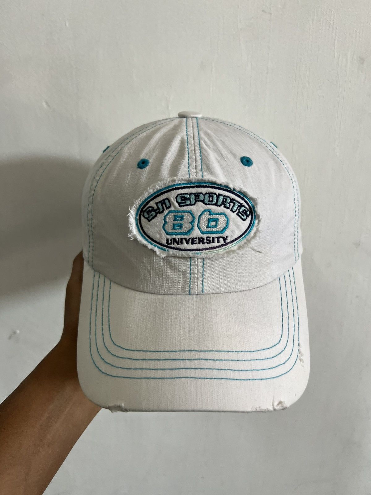 Japanese Brand Sn Sport 86 University Distressed Hat Size ONE SIZE - 6 Thumbnail
