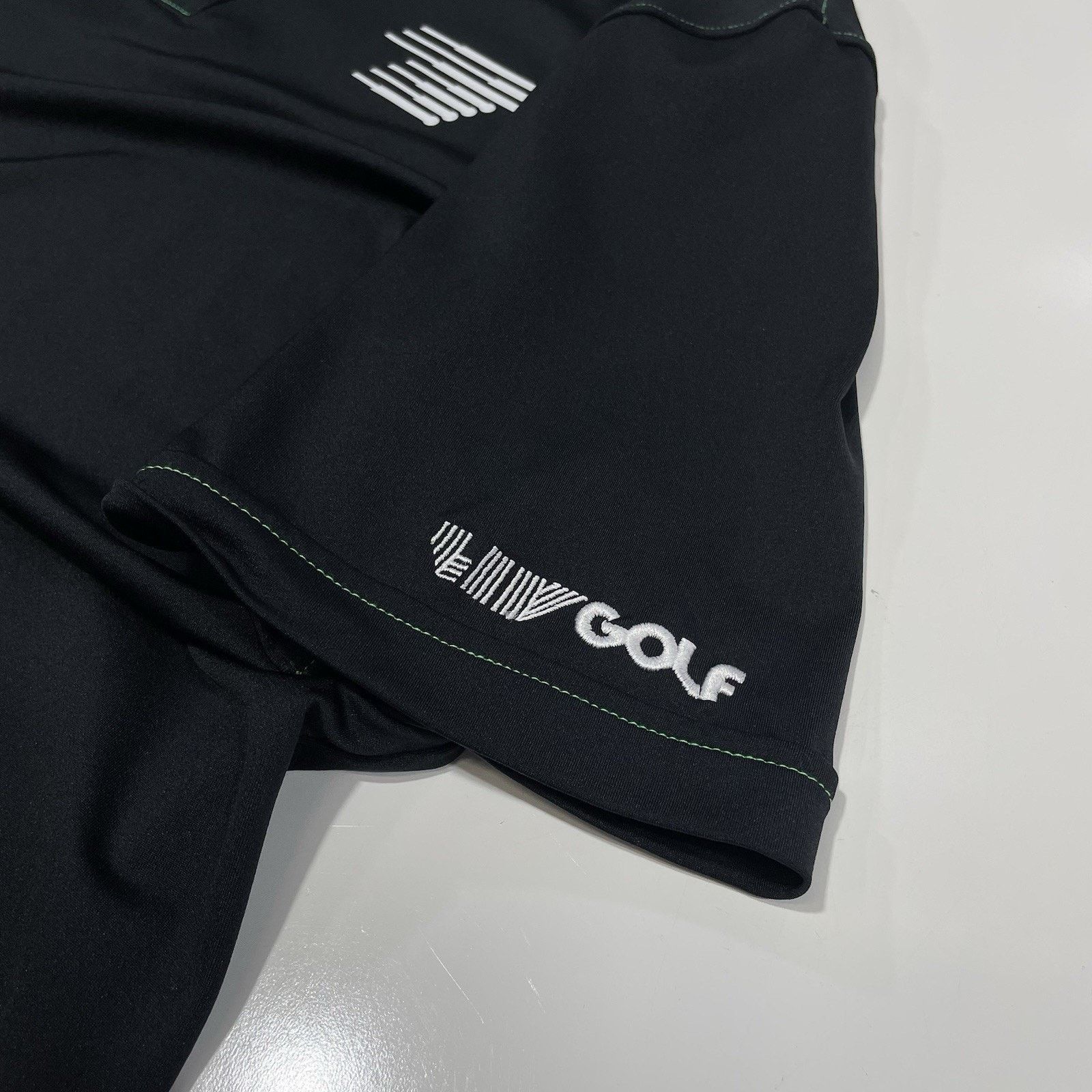 Callaway Golf LIV Golf GC Dotty Polo Shirt Men’s M Black Solid Knit Tech Size US M / EU 48-50 / 2 - 4 Thumbnail