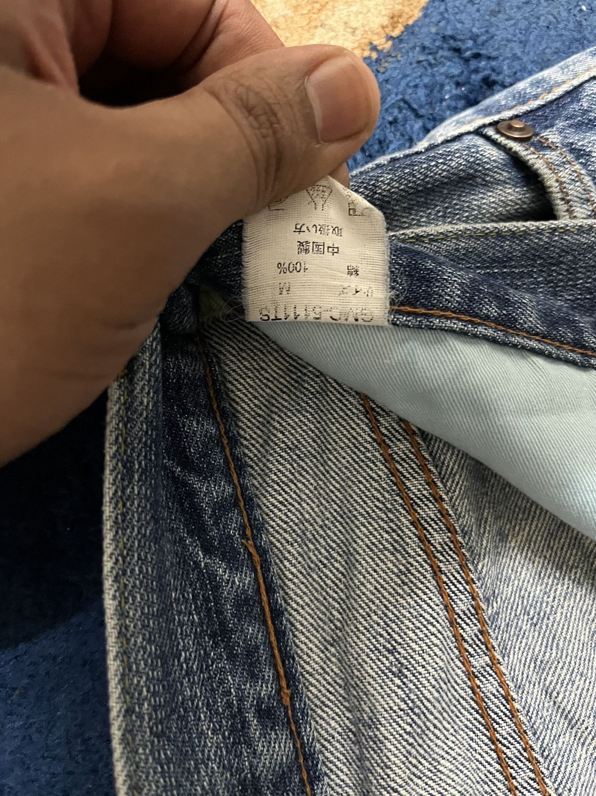 4GSELLER Vintage Japanese Brand Distressed Denim Size US 31 - 11 Thumbnail