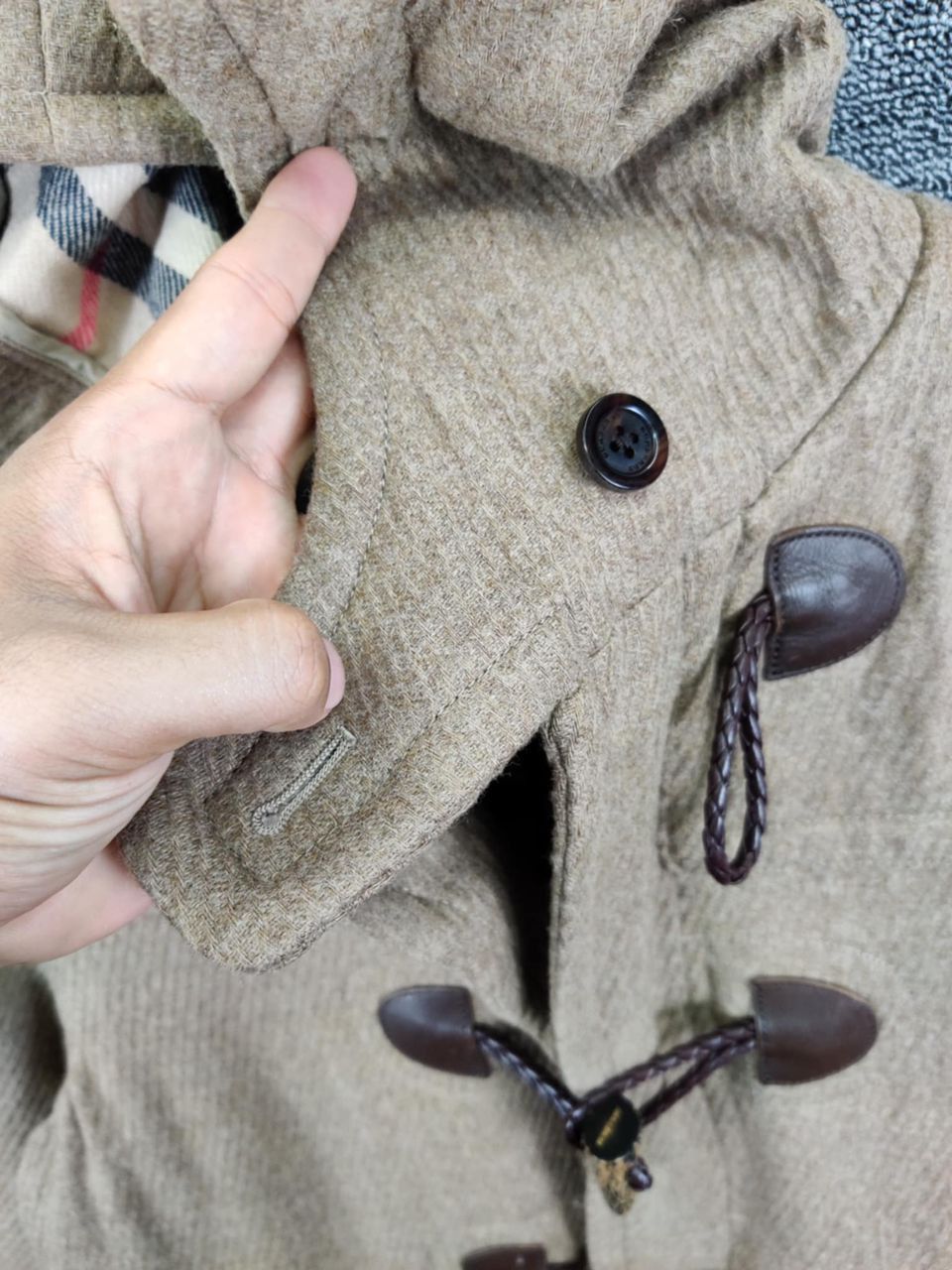 Burberry Burberry London Nova Check Wool Duffle Coat Jacket Size US S / EU 44-46 / 1 - 9 Thumbnail