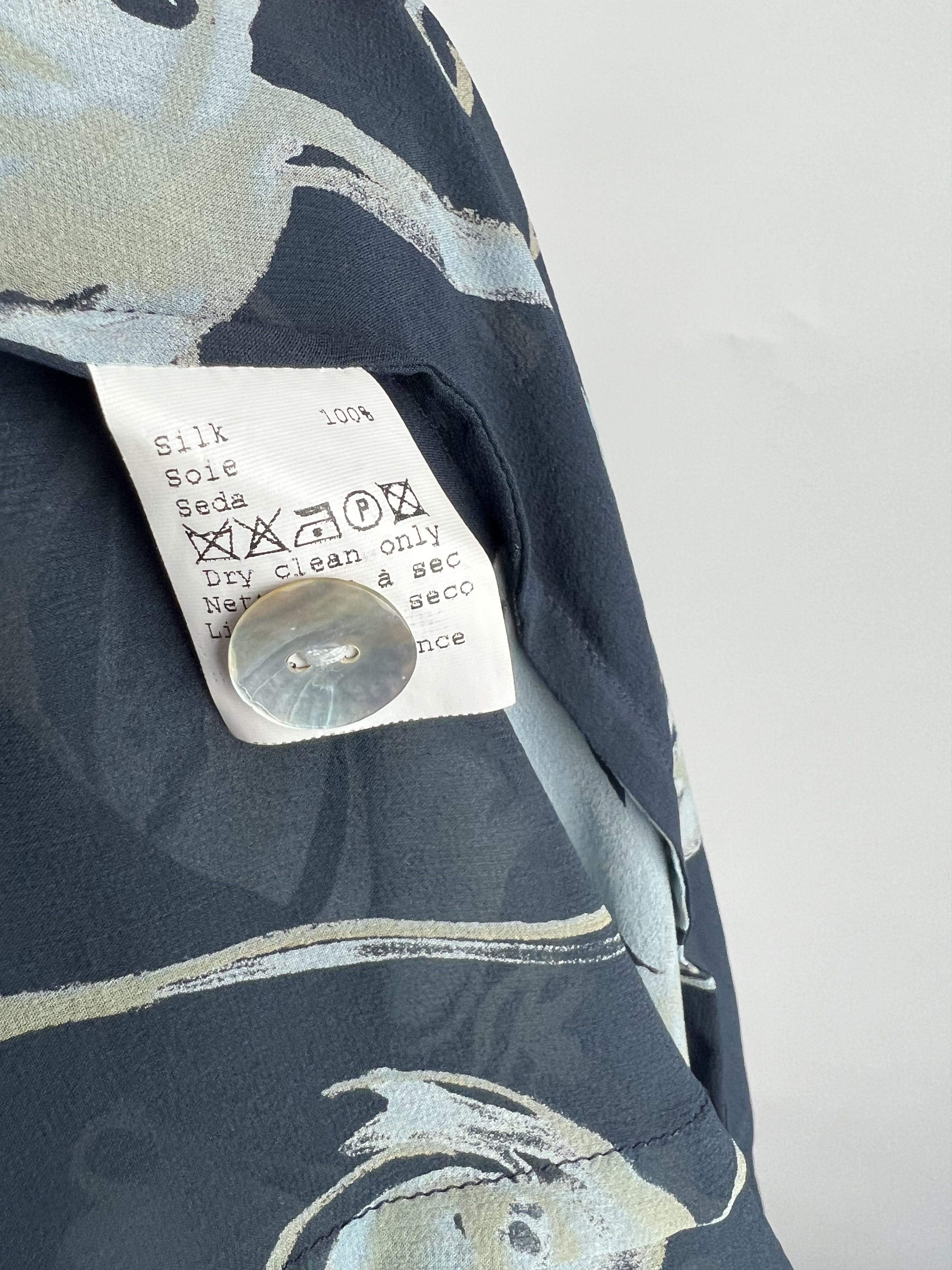 Gerard Darel × SikSilk × Vintage Gerard Darel Silk Blouse Floral Print Size 36 Size XS / US 0-2 / IT 36-38 - 5 Thumbnail