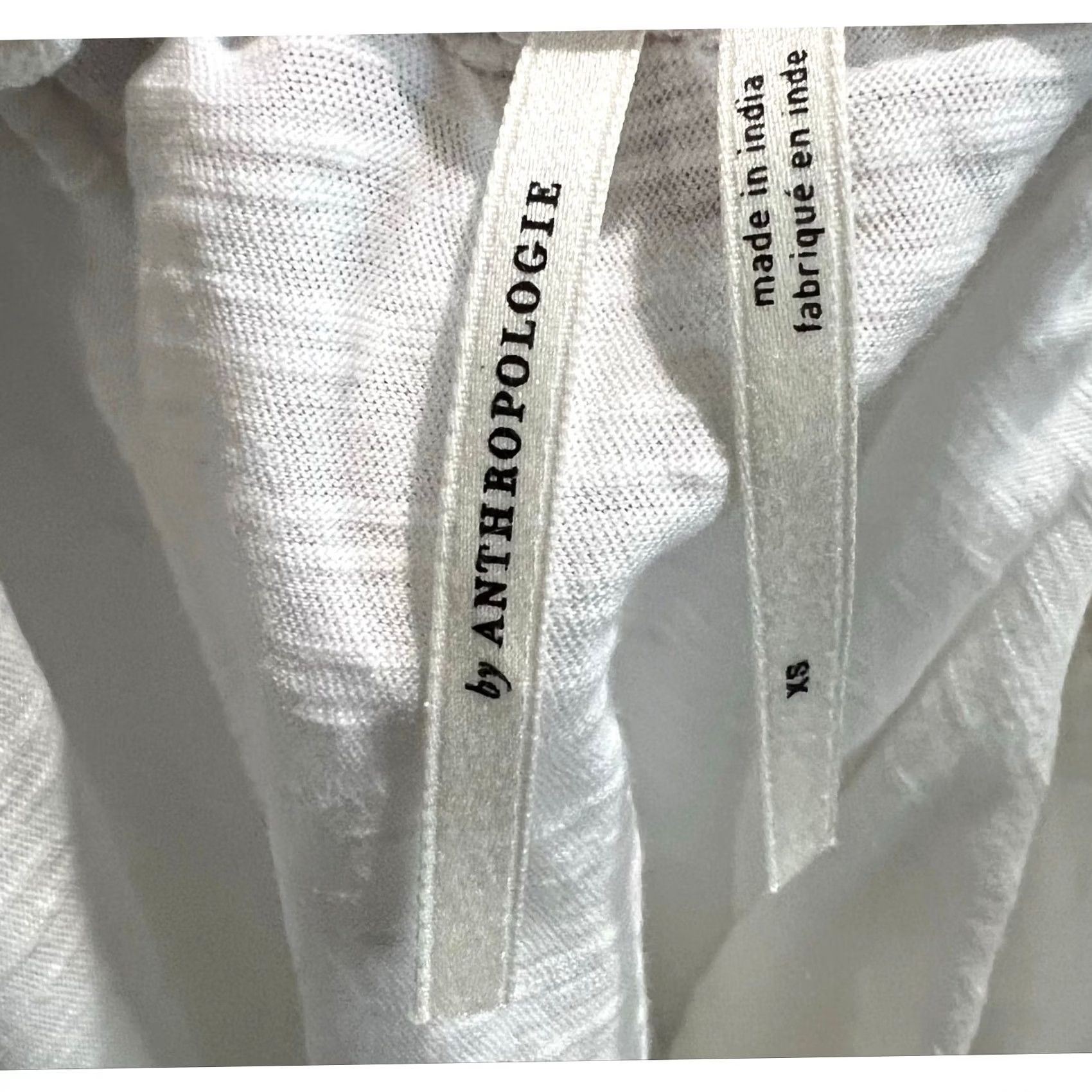 Anthropologie VINTAGE Anthropologie Annie Embroidered Off-The-Shoulder White Blouse XS Women Bell Sleeve Freindly Size XS / US 0-2 / IT 36-38 - 7 Thumbnail