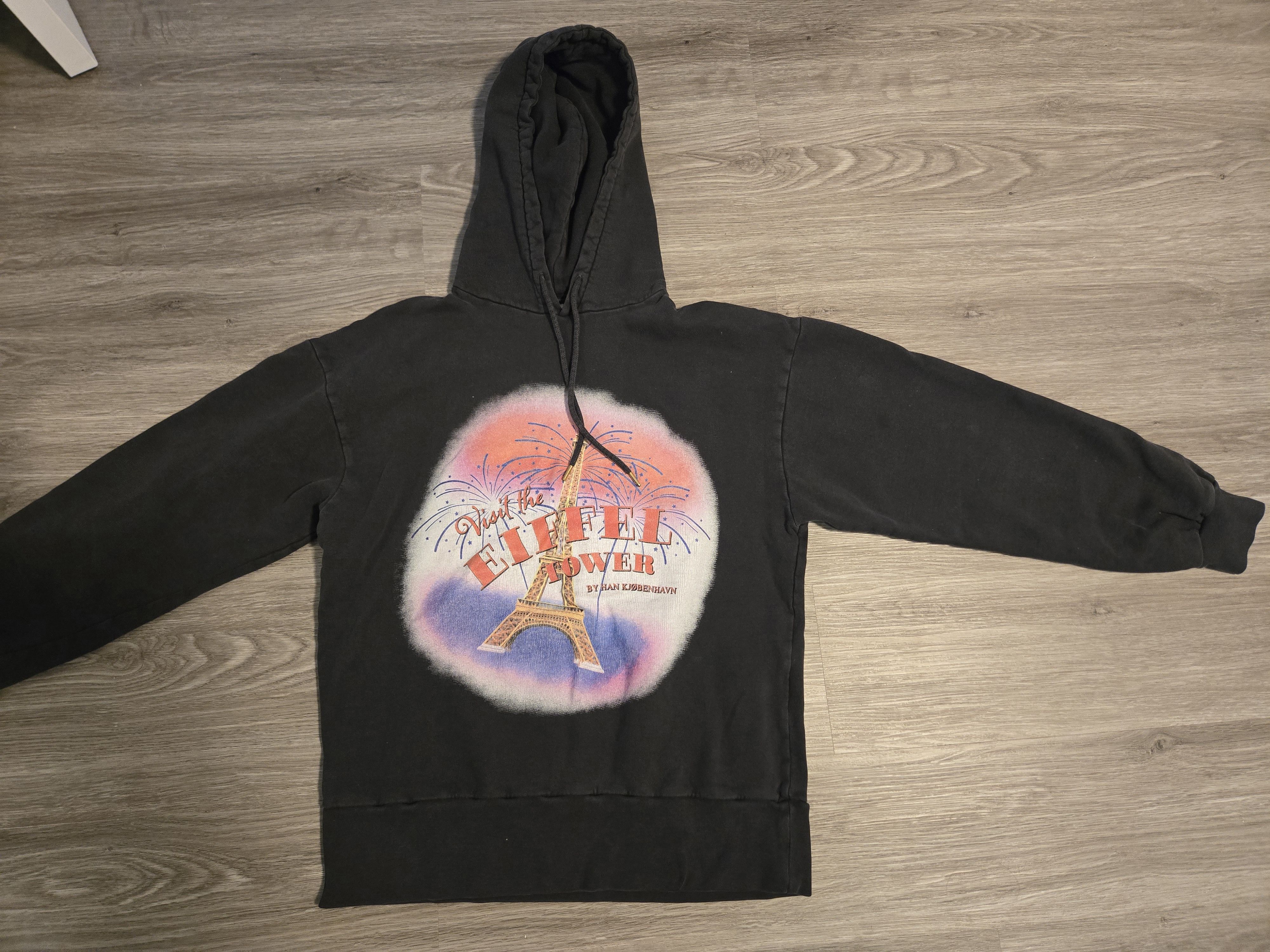 Han Kjobenhavn Han Kjobenhavn Visit the Eiffel Tower Black Pullover Hoodie Size US M / EU 48-50 / 2 - 1 Thumbnail