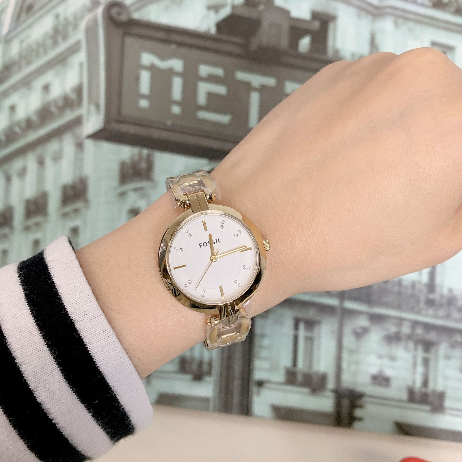 Fossil Fossil BQ3852 Kerrigan Three-Hand Gold-Tone Stainless Steel Size ONE SIZE - 1 Thumbnail