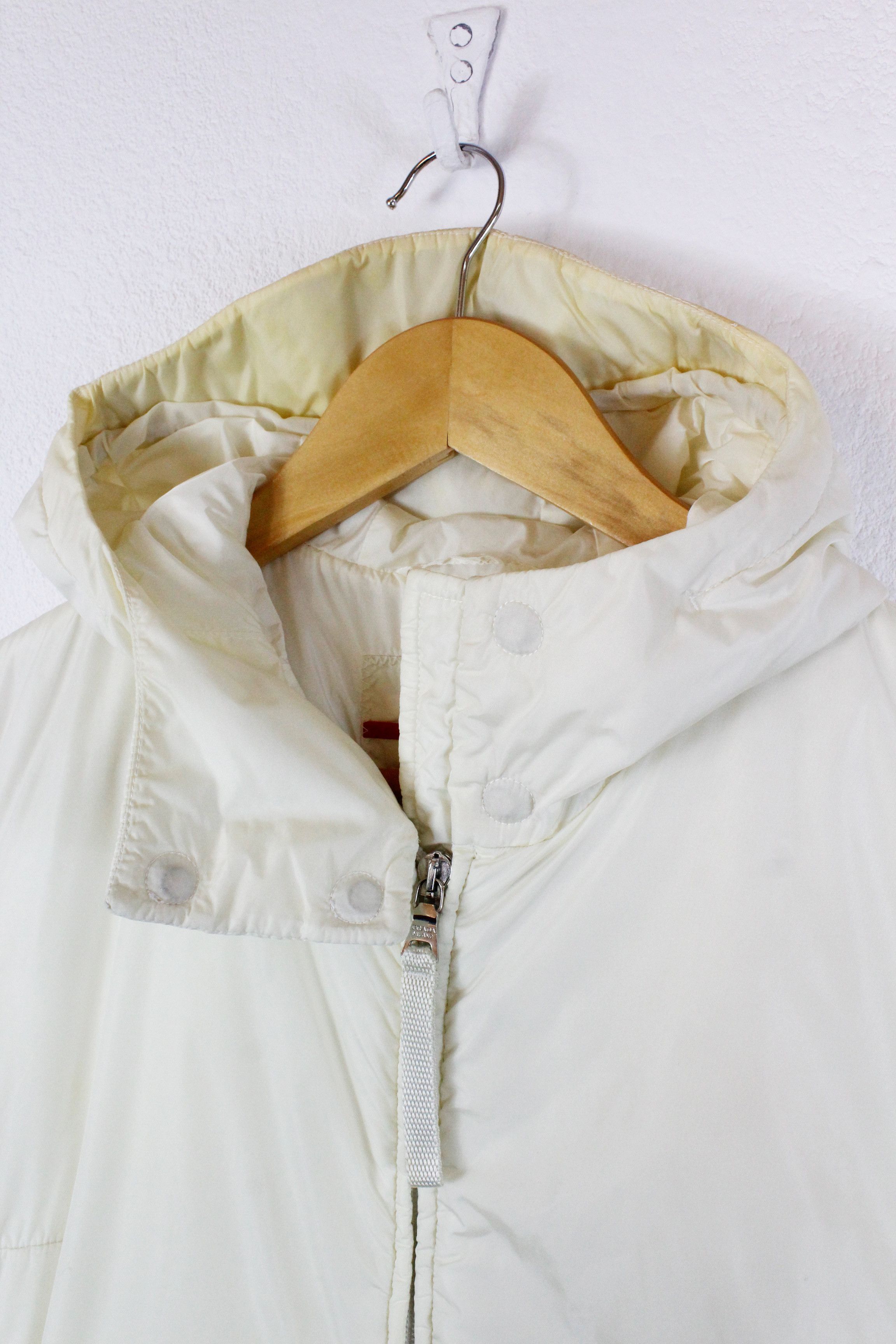 Prada Archive Prada Sport Red Logo Paded Belted Moto Jacket Parka Size S / US 4 / IT 40 - 5 Thumbnail