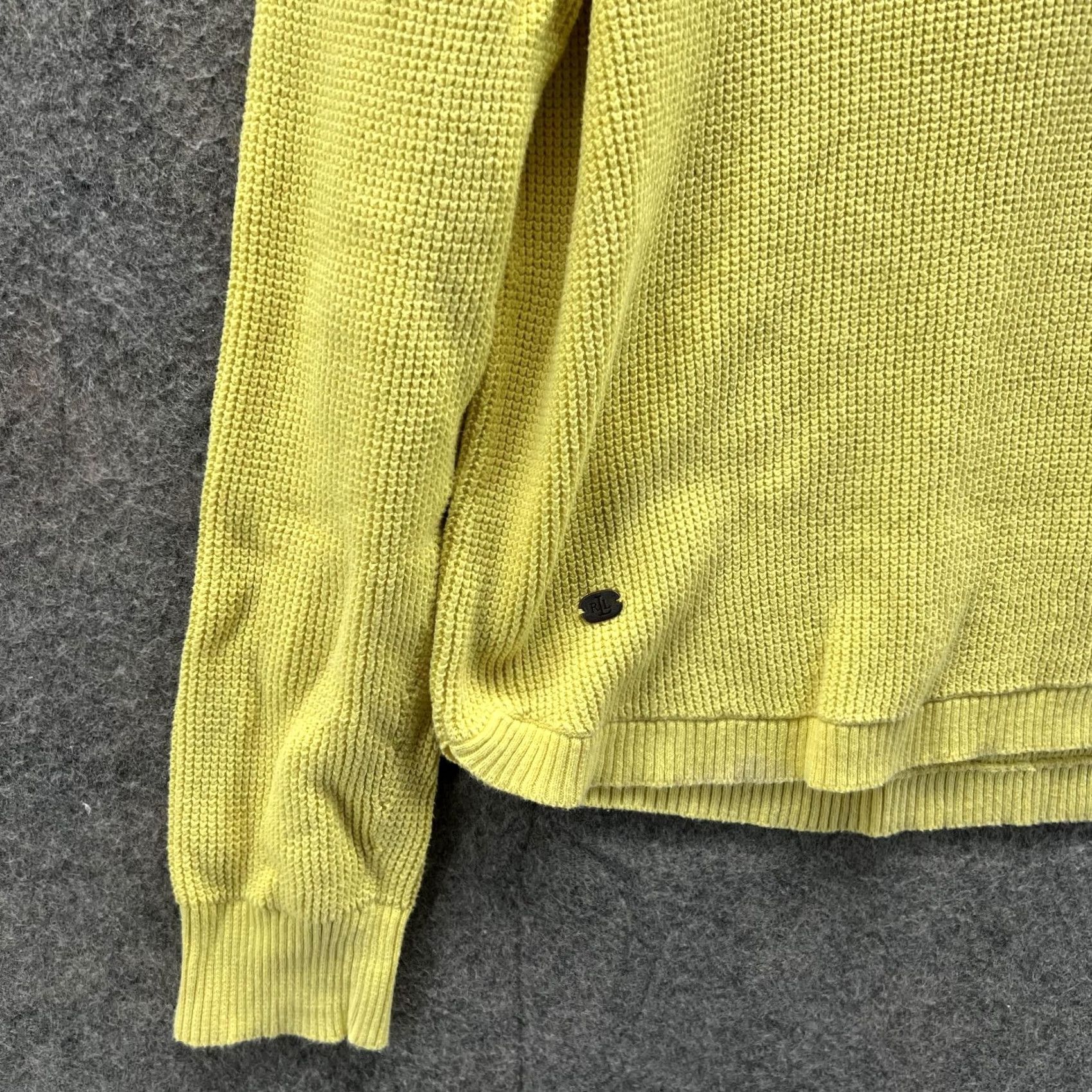 Ralph Lauren Lauren Ralph Lauren Sweater Women Large Pullover Hooded Yellow Cotton Sweatshirt Hoodie Regular Size L / US 10 / IT 46 - 4 Thumbnail