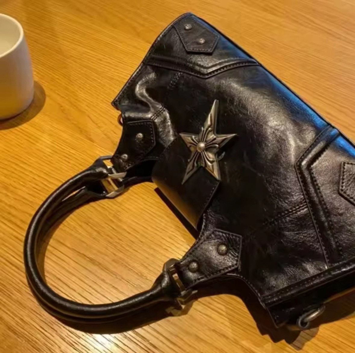 Other Gothic Star Girl Black Bag Women Vintage Handbag Size ONE SIZE - 1 Thumbnail