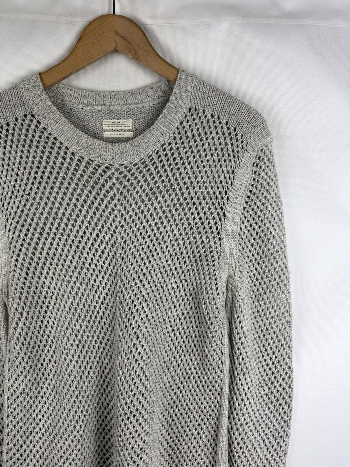 Allsaints Allsaints Bannok Crew Heavy Knit AvantGarde Sweater Pullover Size US L / EU 52-54 / 3 - 5 Thumbnail