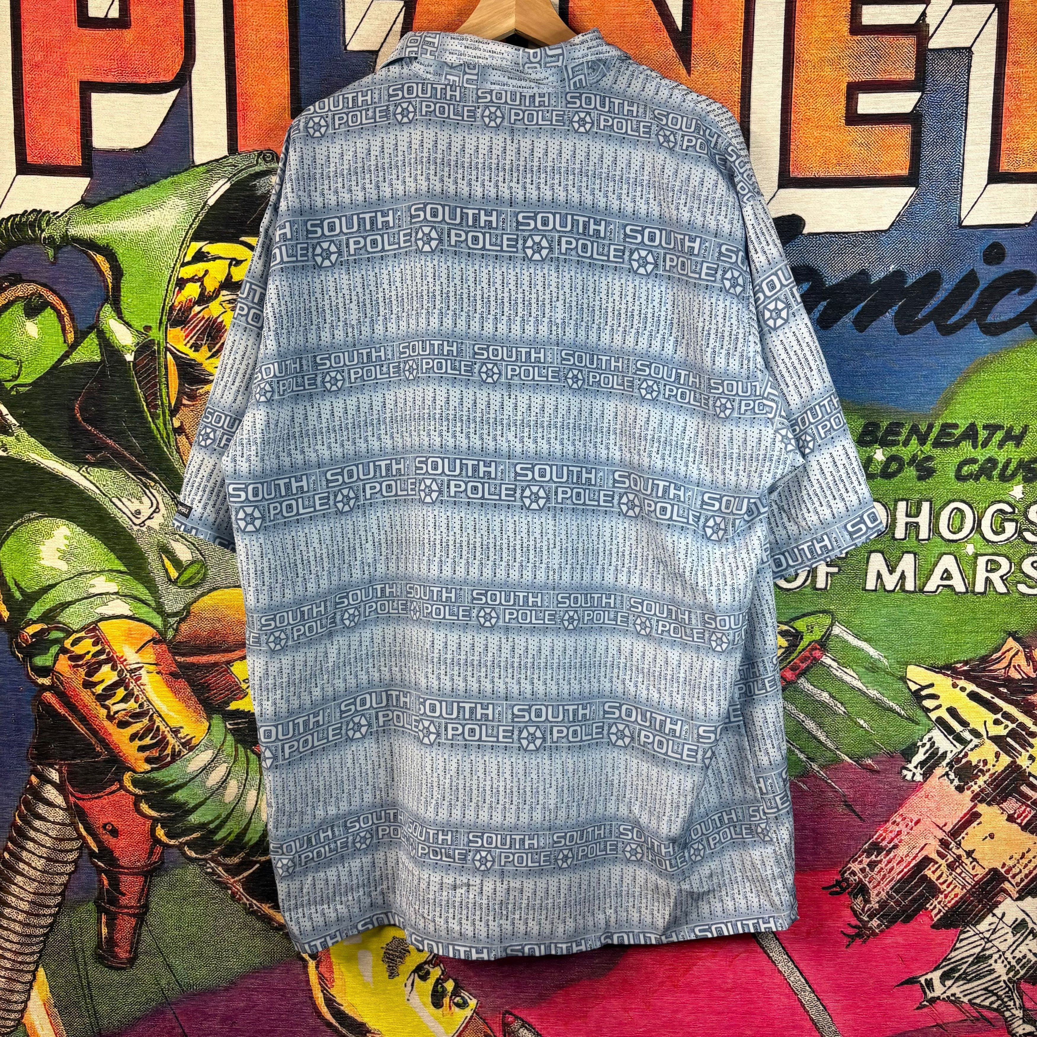 Southpole Y2K South Pole Aop Rayon Button Up Size XL Size US XL / EU 56 / 4 - 3 Thumbnail