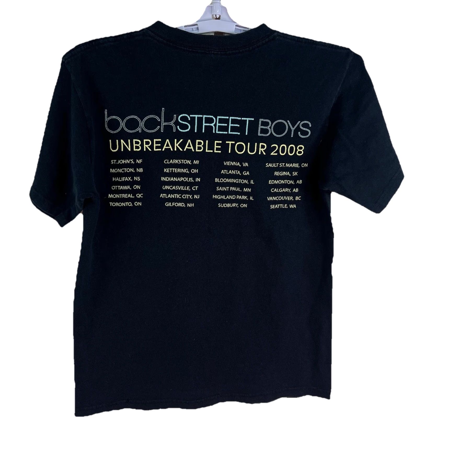 Anvil VINTAGE Back Street Boys 2008 Unbreakable Tour T-Shirt Mens Size S Black Size US S / EU 44-46 / 1 - 2 Thumbnail