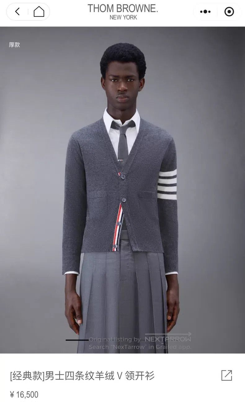 Thom Browne Thom Browne Cashmere Knitwear Size US XL / EU 56 / 4 - 6 Thumbnail