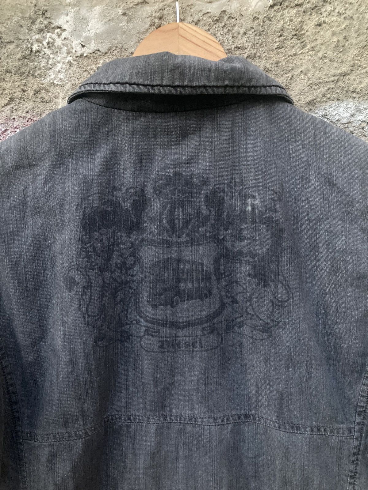 Diesel 2000s Diesel back printed jacket Size XL / US 12-14 / IT 48-50 - 2 Thumbnail