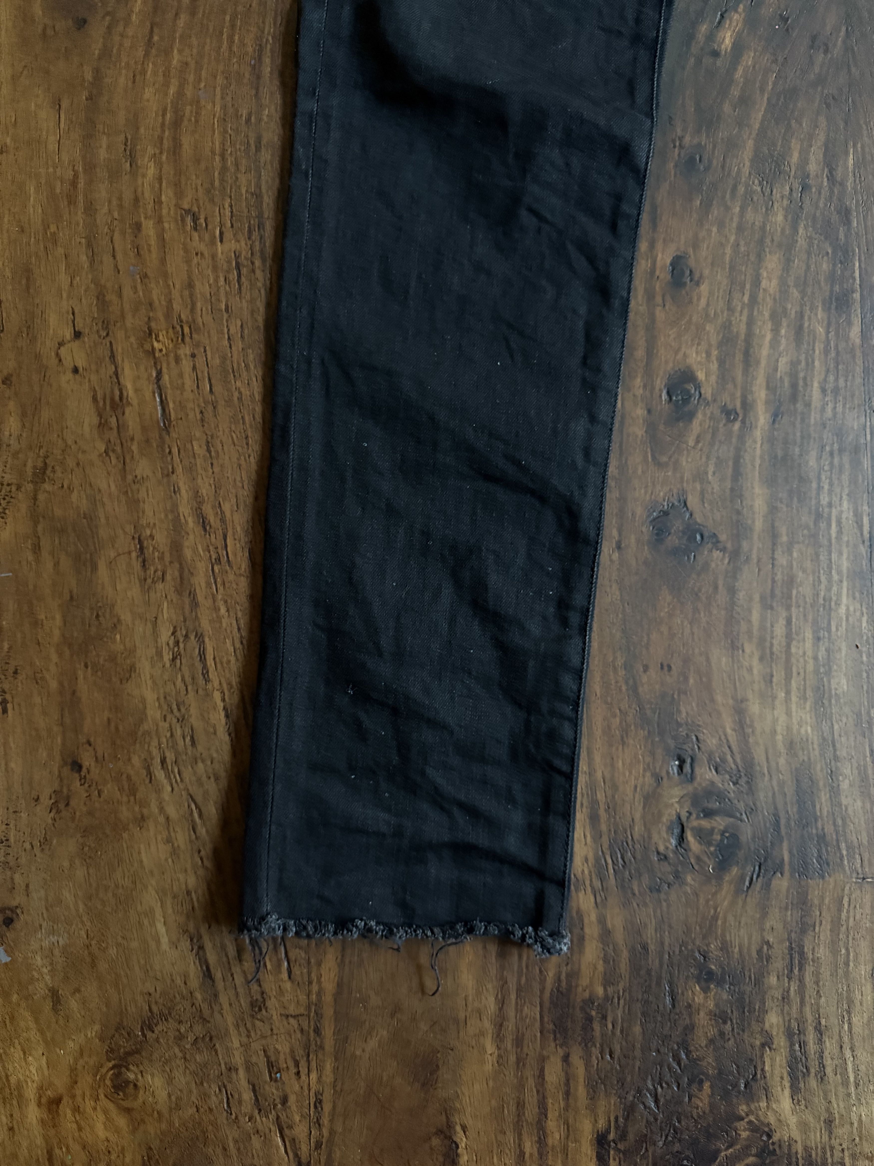 Saint Laurent Paris Hedi Slimane Saint Laurent D10 – Japan Denim, Raw Hem Finish Size US 32 / EU 48 - 7 Thumbnail