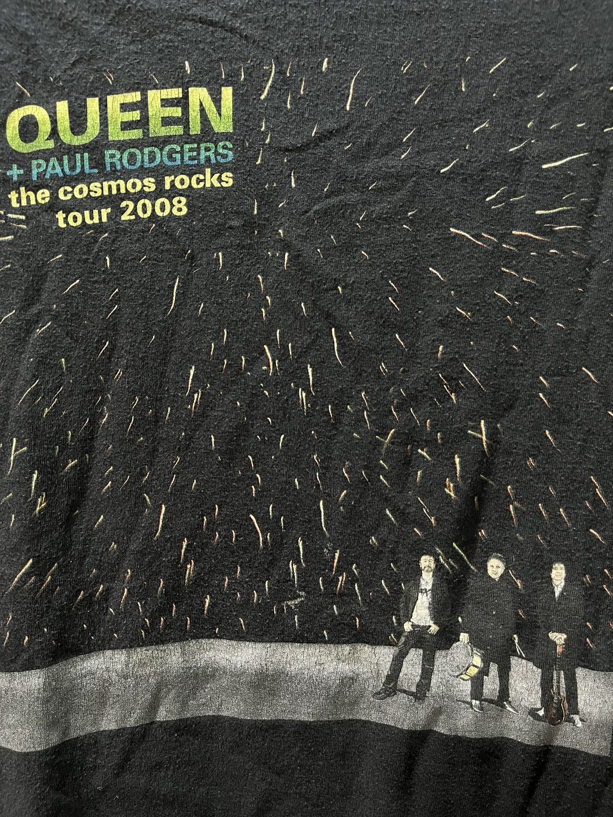 Band Tees Queen + Paul Rodgers The Cosmos Rocks Tour Tee 2008s Size US XL / EU 56 / 4 - 4 Thumbnail
