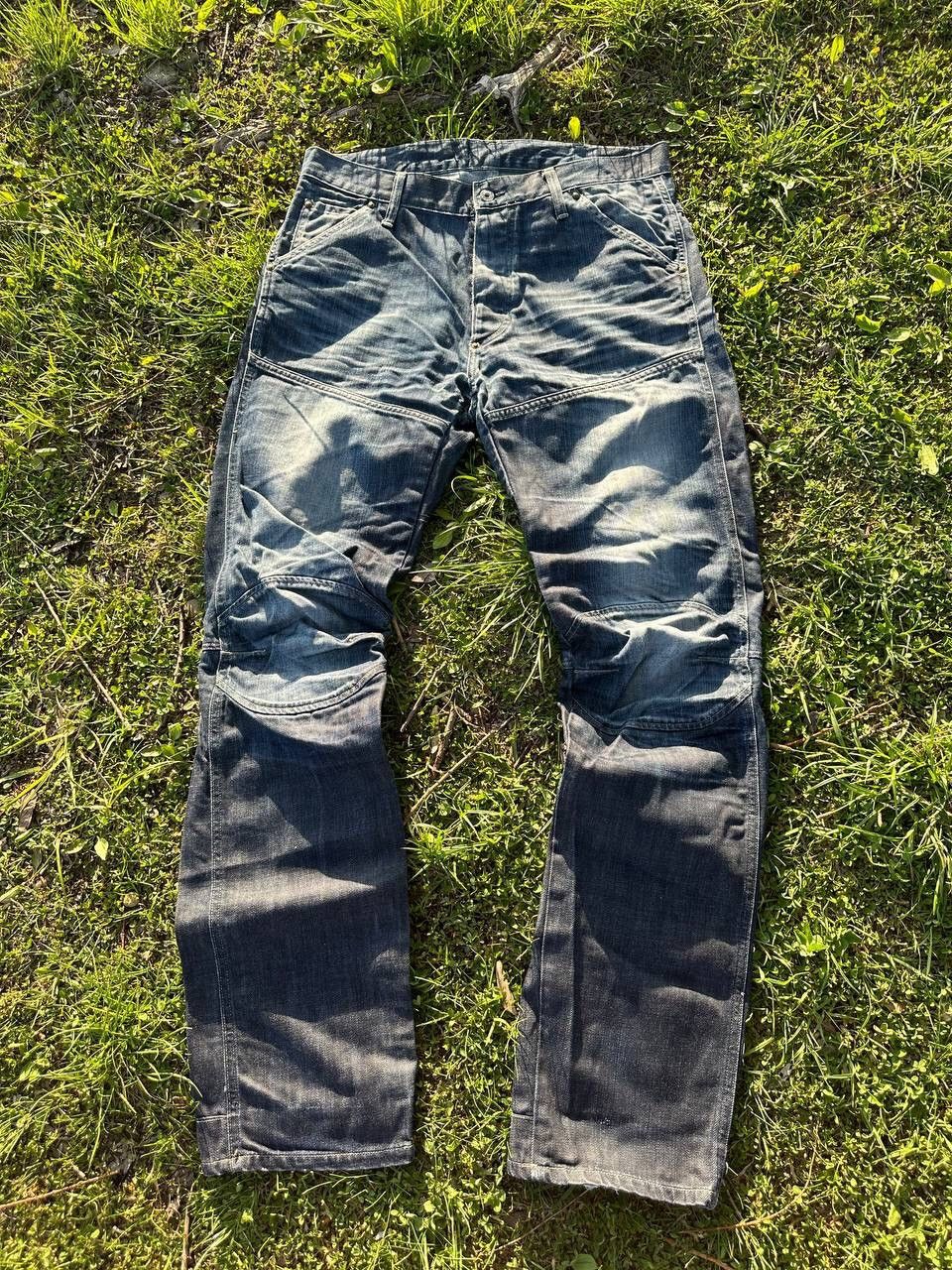 G-Star × Vintage Vintage G-Star Raw Elvood 96 Y2K Distressed Jeans Size US 32 / EU 48 - 2 Thumbnail