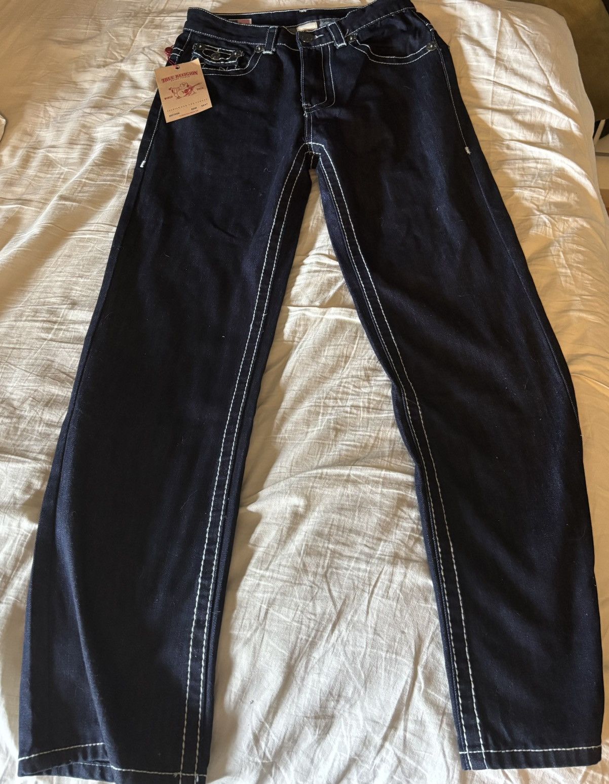 True Religion Unworn Navy Blue True Religion Jeans Size US 30 / EU 46 - 2 Thumbnail