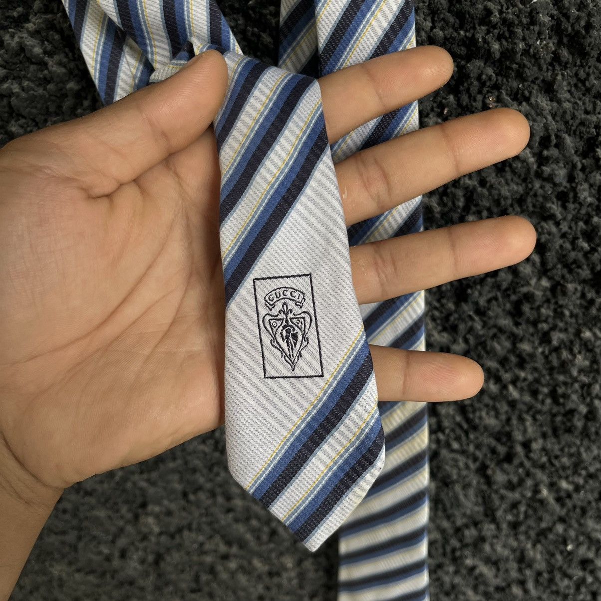 Gucci Gucci Classic Diagonal Striped Silk Tie Size ONE SIZE - 5 Thumbnail