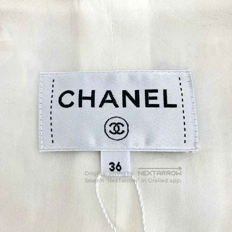 Chanel Chanel White Cotton Casual Pants for Women . Size 23" - 5 Thumbnail