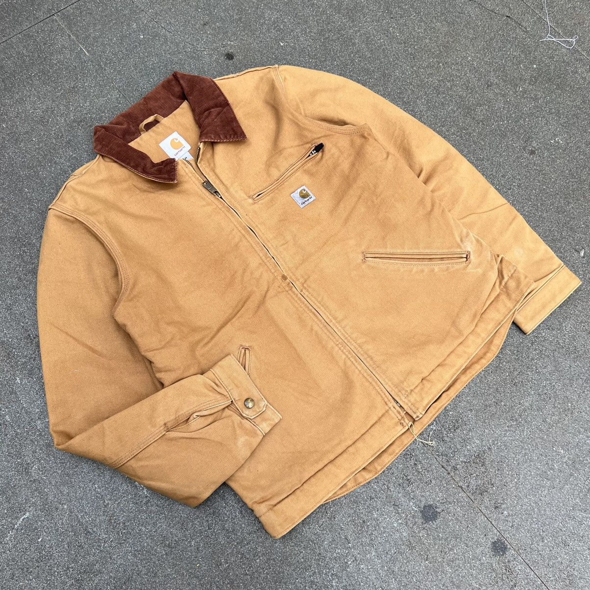 Carhartt × Vintage Vintage Carhartt Detroit Jacket 103828 BRN Size US M / EU 48-50 / 2 - 2 Thumbnail
