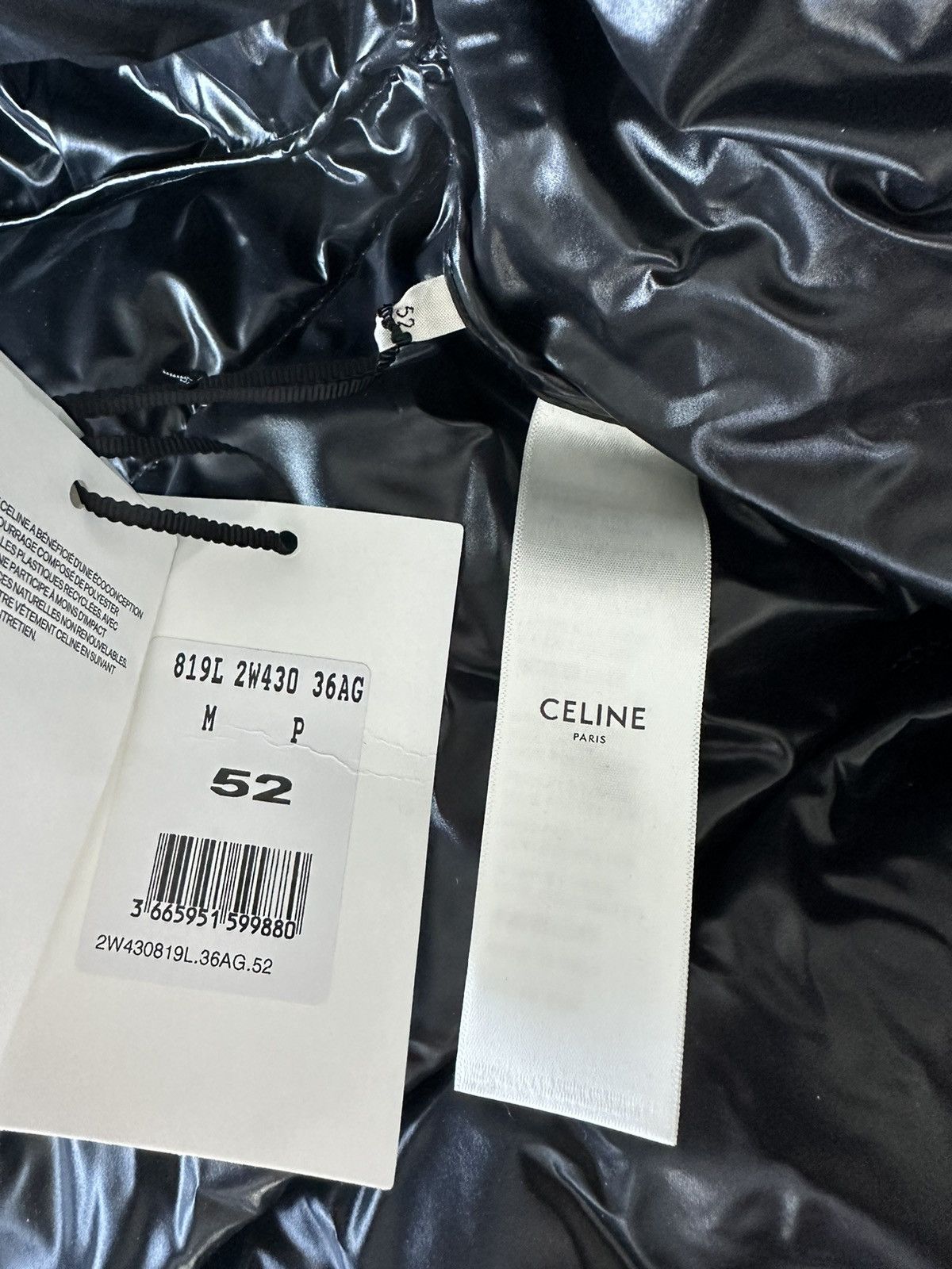 Celine × Hedi Slimane $4,500 Super Runway Brand New Celine Heavy Coat Goose Down Size US XL / EU 56 / 4 - 10 Thumbnail