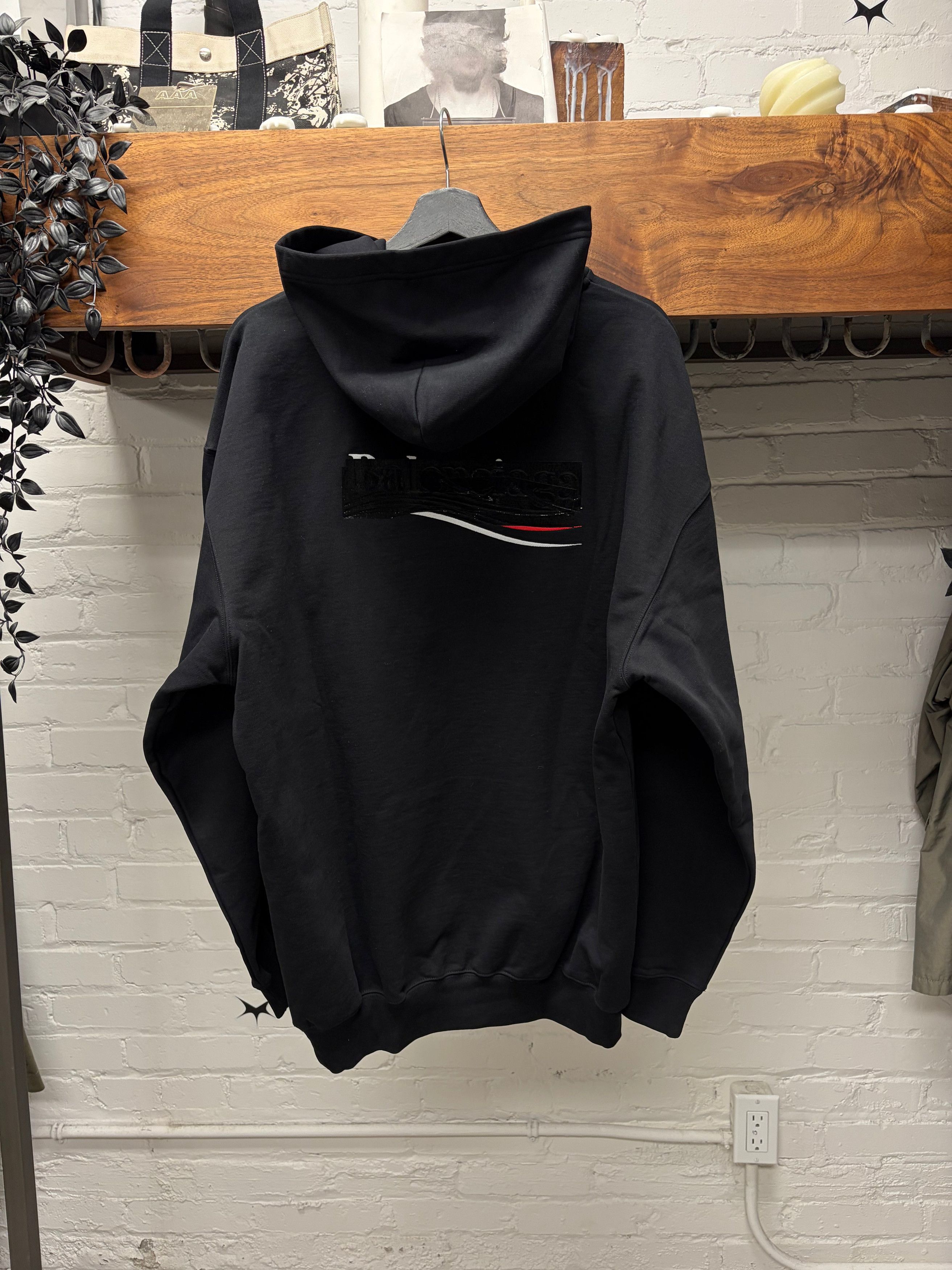 Balenciaga AW2023 Balenciaga ‘Mudshow’ Black ‘Gaffer Tape’ Pullover Hoodie Size US S / EU 44-46 / 1 - 4 Thumbnail