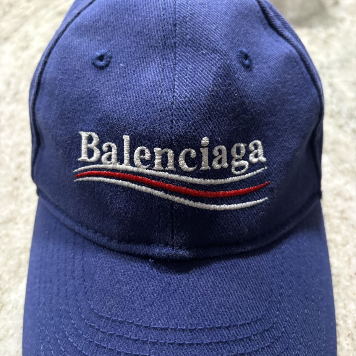 Balenciaga Balenciaga Polictical Campaign Hat Blue FW17 Size ONE SIZE - 2 Thumbnail