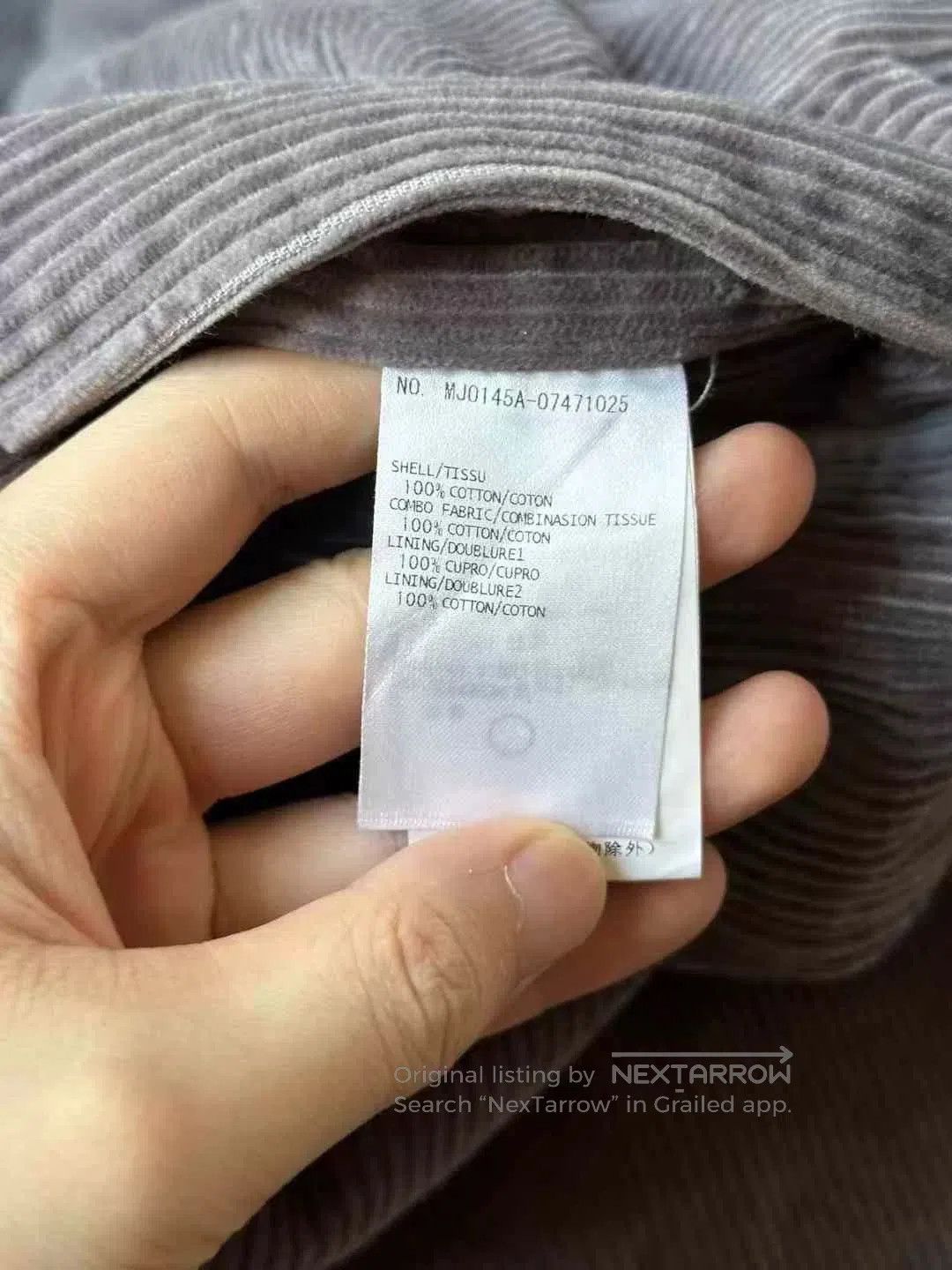 Thom Browne thom browne gray corduroy shirt jacket. Size US M / EU 48-50 / 2 - 5 Thumbnail