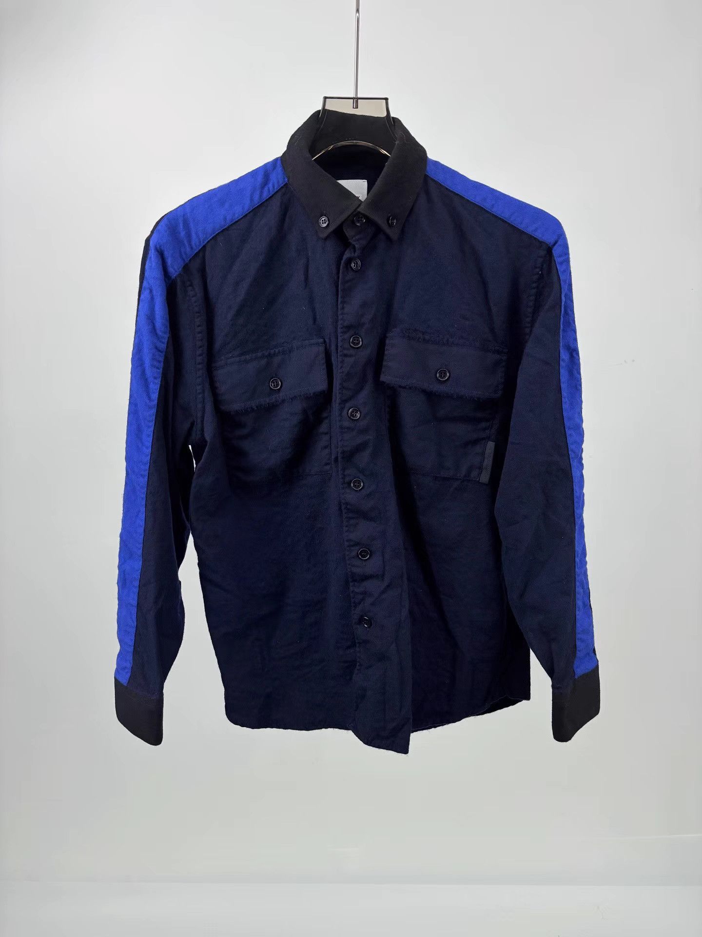 Burberry BURBERRY Wool Long Sleeve Shirt Jacket Size US M / EU 48-50 / 2 - 1 Thumbnail