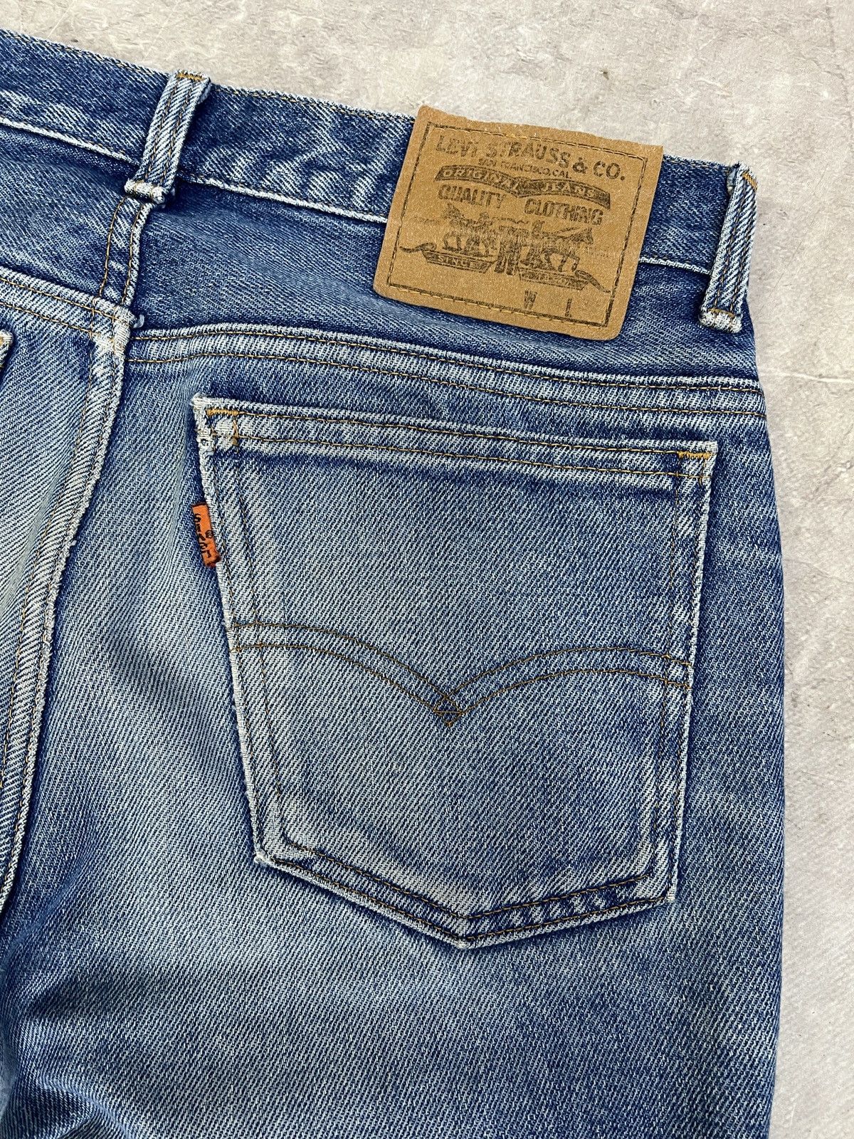 Levi's Vintage 90s washed distressed Levis 501 jeans USA rare Size US 31 - 9 Thumbnail