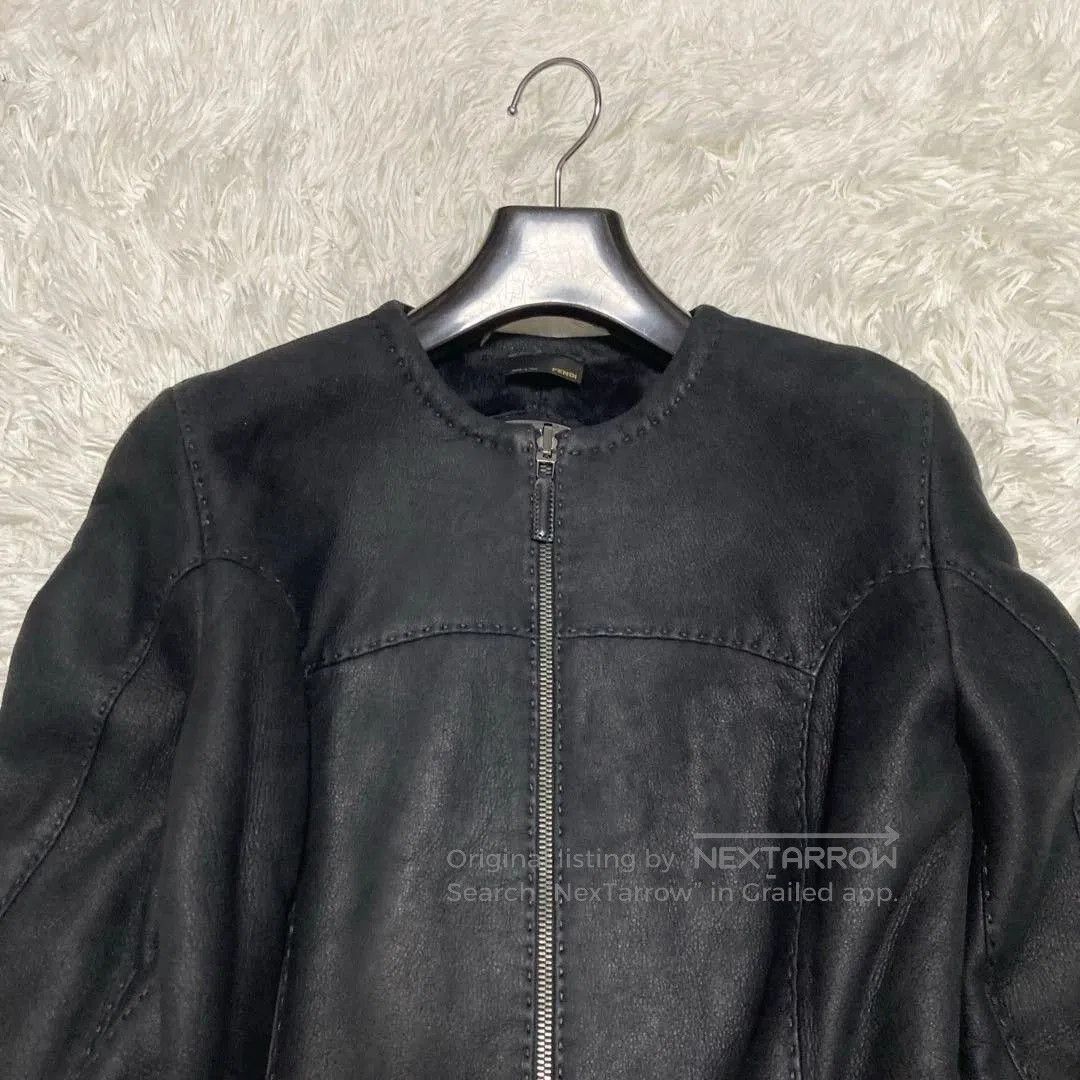Fendi FENDI Sheepskin Leather Jacket. Size US XS / EU 42 / 0 - 2 Thumbnail