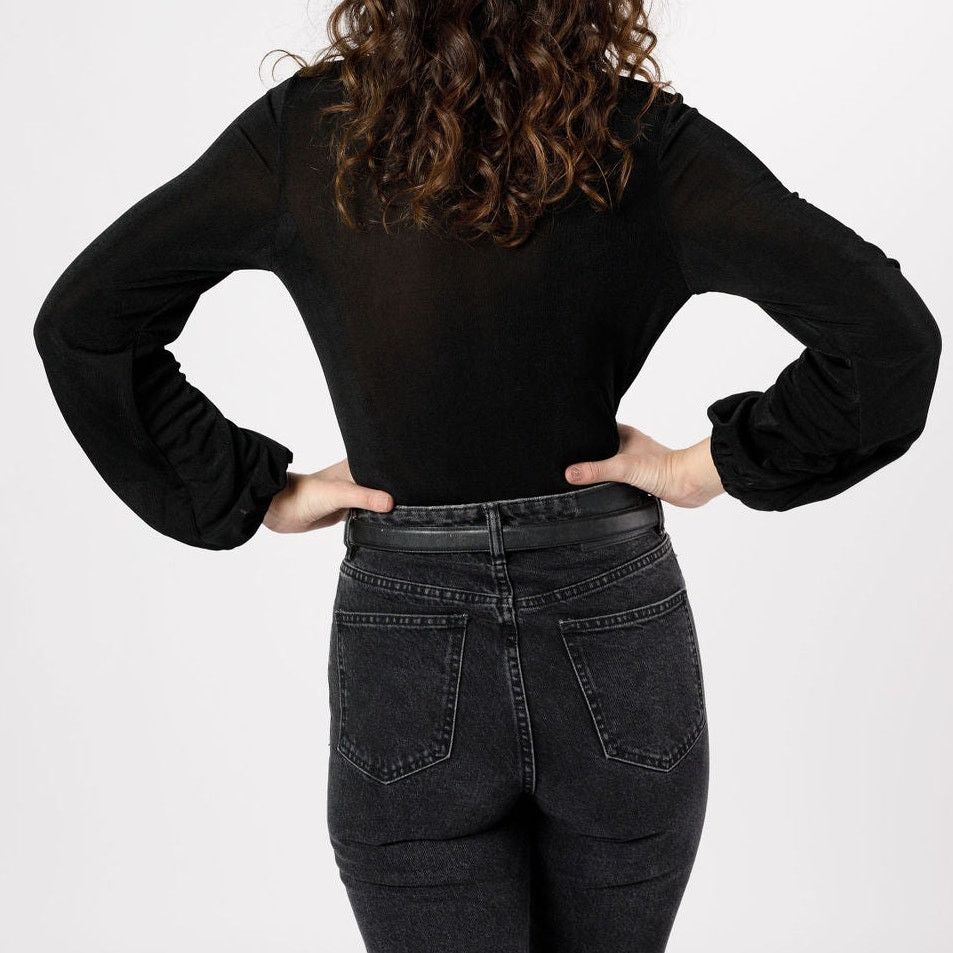 Other NWT Band of the Free Aggie Black Cowl Neck Bodysuit Sz. XS Size XS / US 0-2 / IT 36-38 - 5 Thumbnail