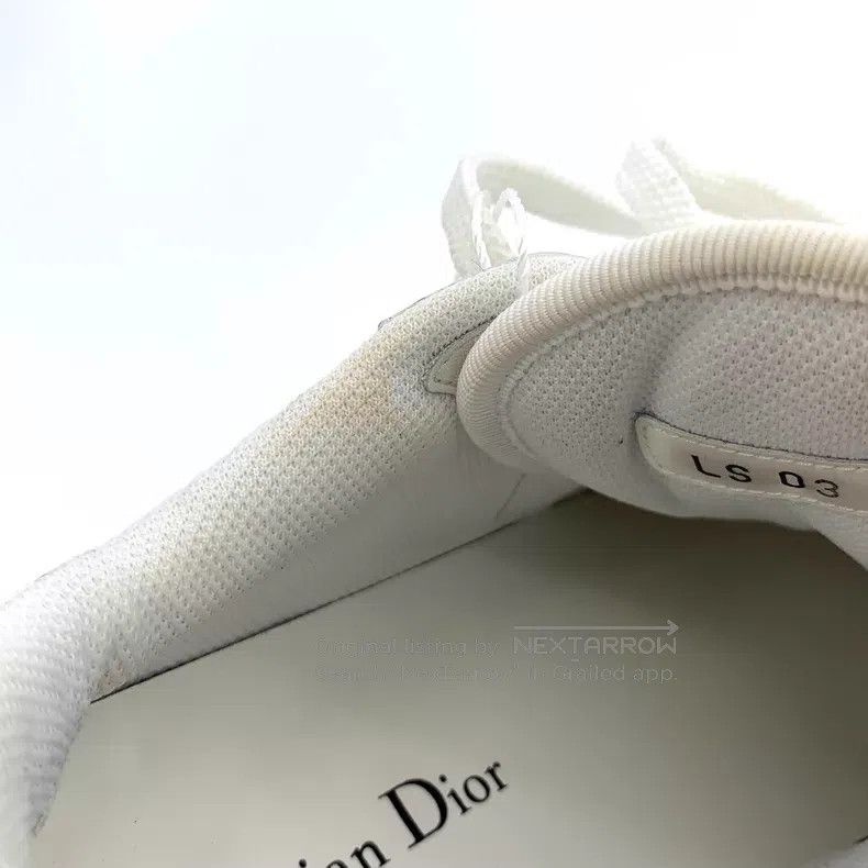 Dior Dior White logo embossed cowhide lace-up casual flat board Size US 5.5 / IT 35.5 - 8 Thumbnail