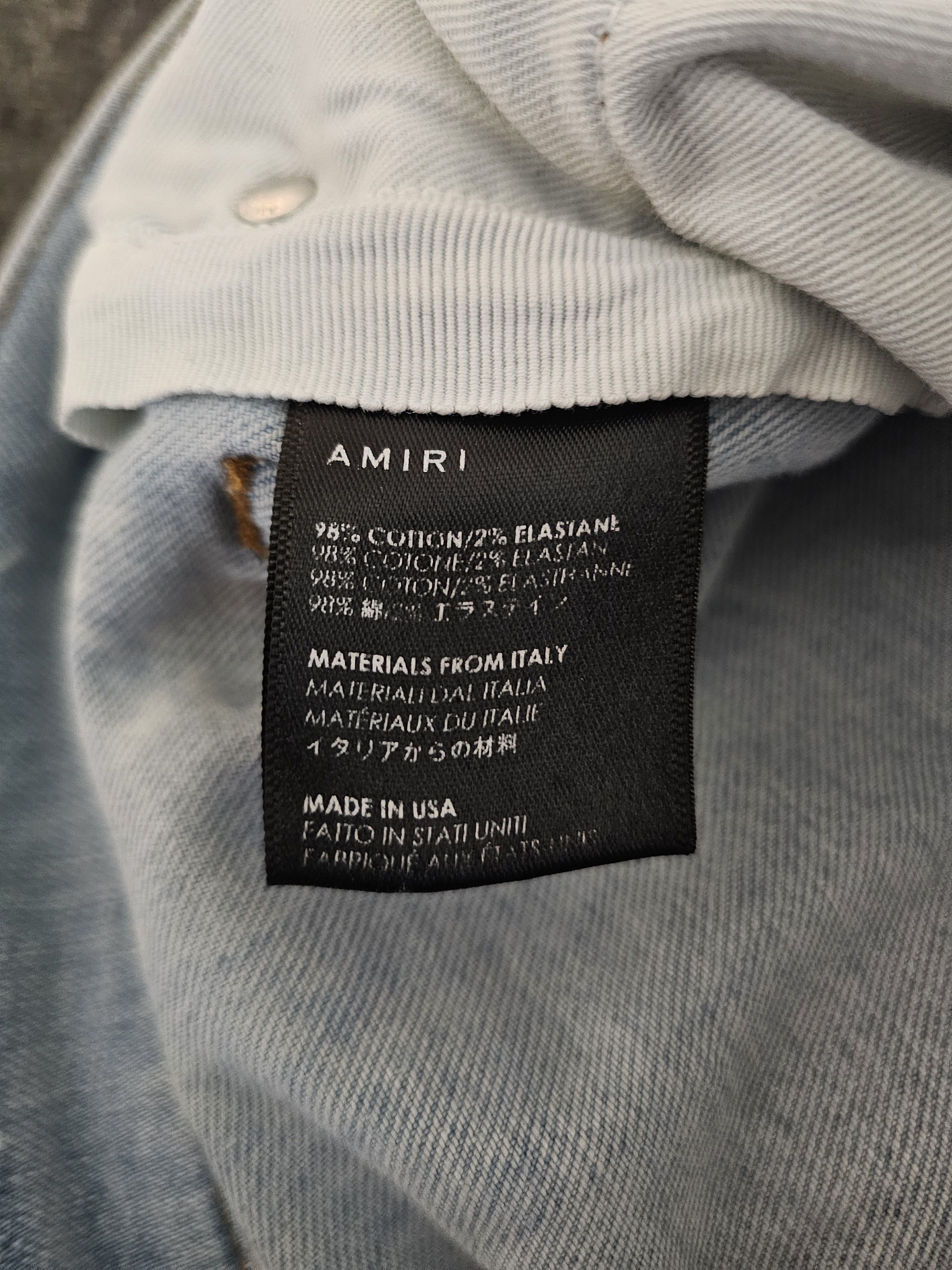 Amiri AMIRI Distressed Ripped Paint-Splattered Jeans Size 29 Size US 32 / EU 48 - 6 Thumbnail