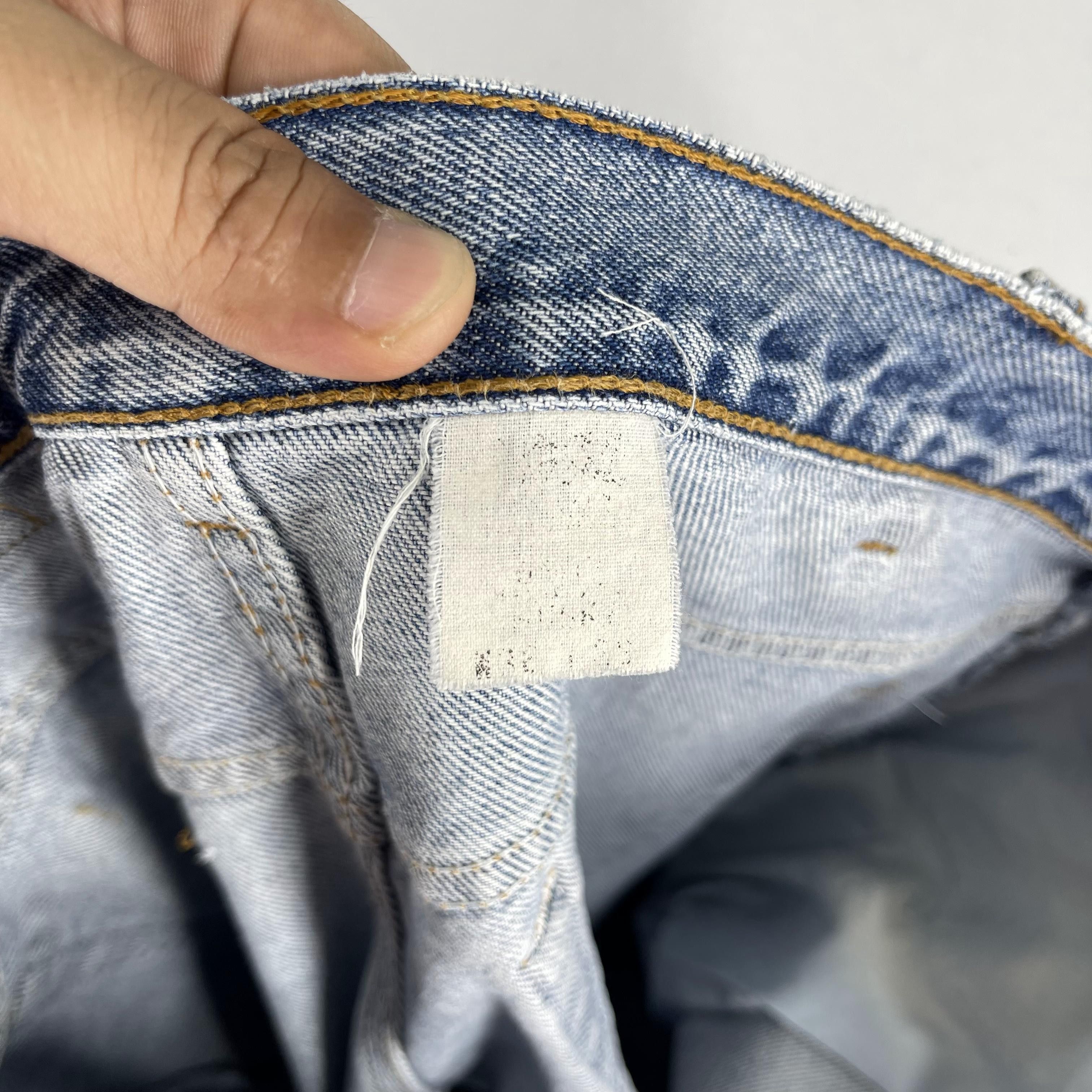 Levi's × Vintage W34 L29 Vintage Distressed Levis 550 Mid Rise Husky Jeans Size 34" / US 12 / IT 48 - 3 Thumbnail