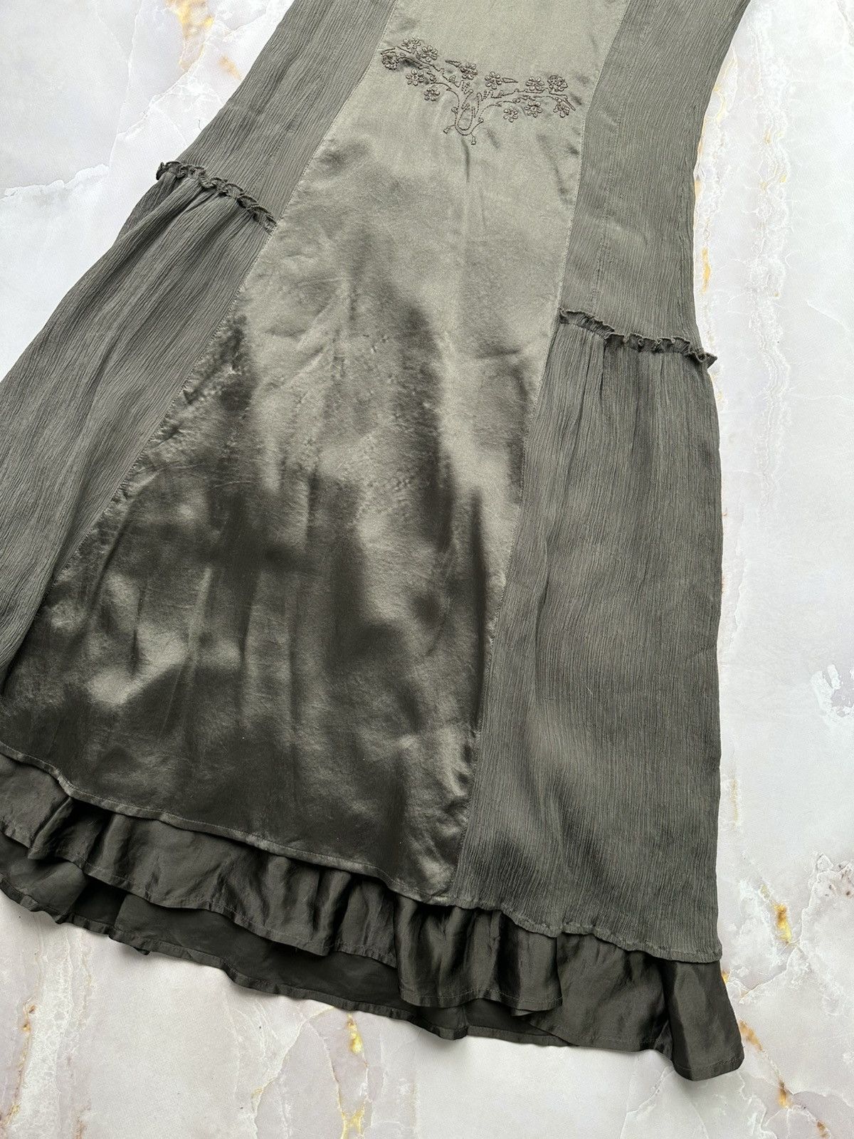 Vintage Silk Midi Dress