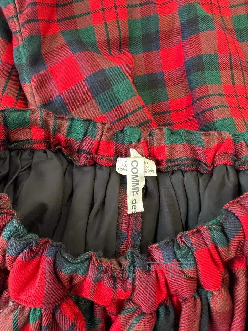Comme des Garcons Comme des Garcons Size XS Plaid Pants Red Winter Cotton-Pa Size 23" - 8 Thumbnail