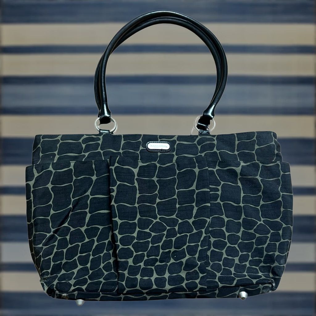 Vintage Baggallini Tote Shoulder Bag Women's Animal Print Black All Around Bag Size ONE SIZE - 1 Thumbnail