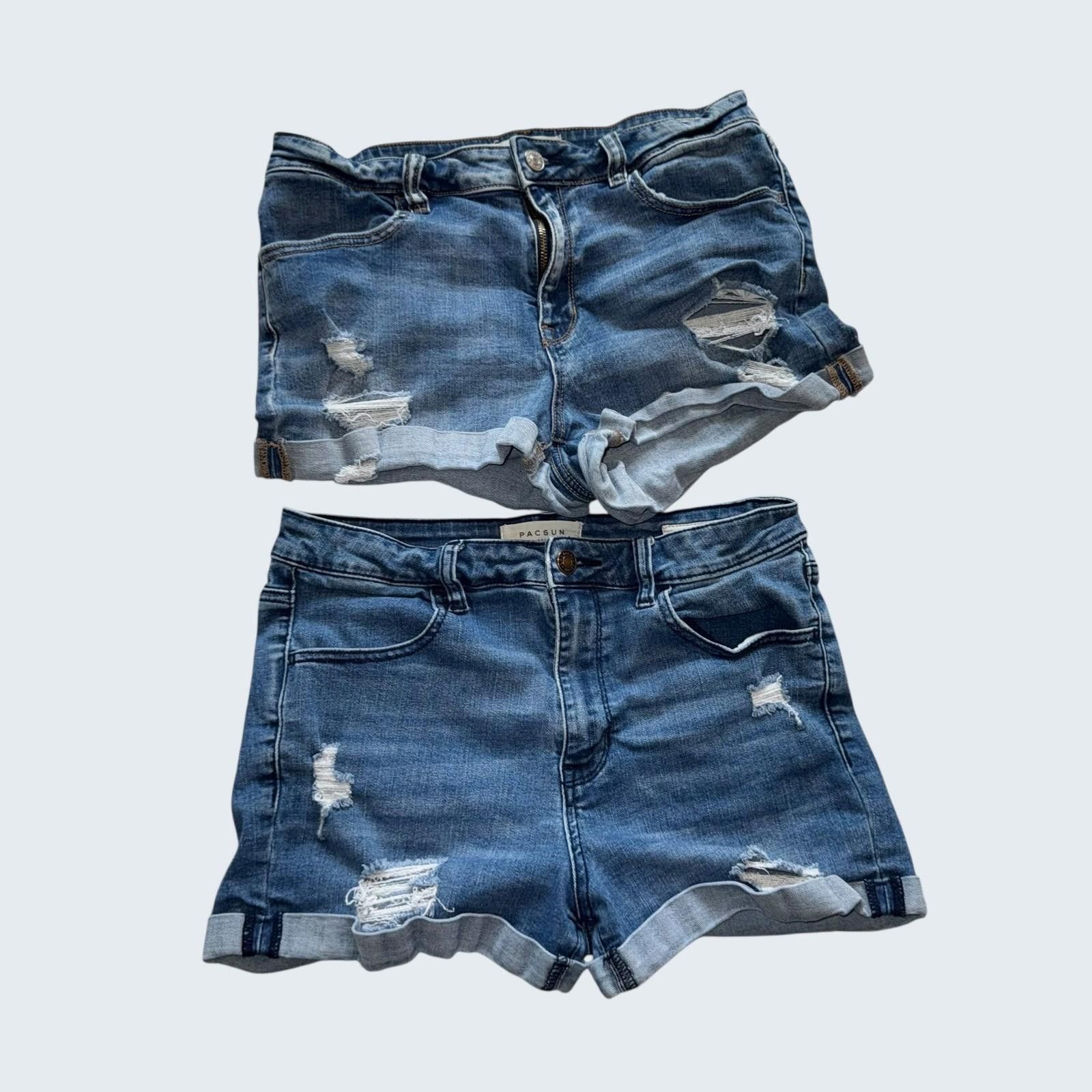 Pacsun PacSun Womens High Rise Super Stretch Shortie Shorts Size 29 Size 29" - 2 Thumbnail