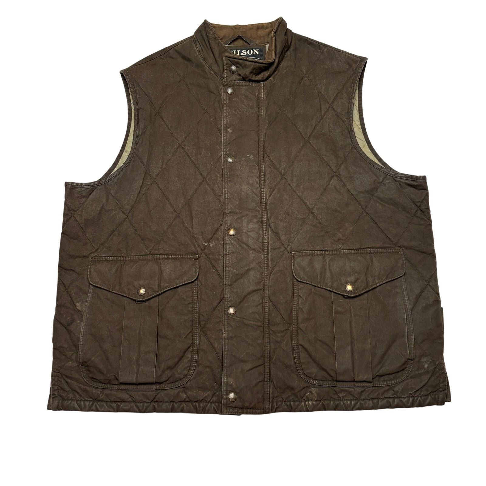 Filson Filson Quilted Polson Vest Coyote Brown 2XL Waxed Workwear Size US XXL / EU 58 / 5 - 1 Thumbnail