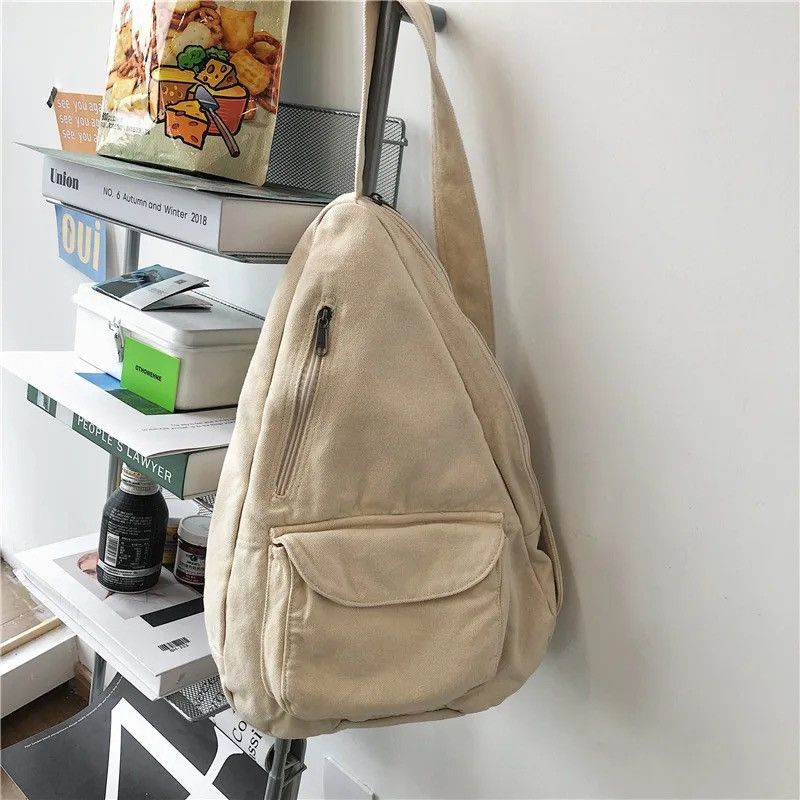 Japanese Brand × Vintage Canvas Capacity Shoulder Messenger Crossbody Bag Backpack Size ONE SIZE - 2 Thumbnail